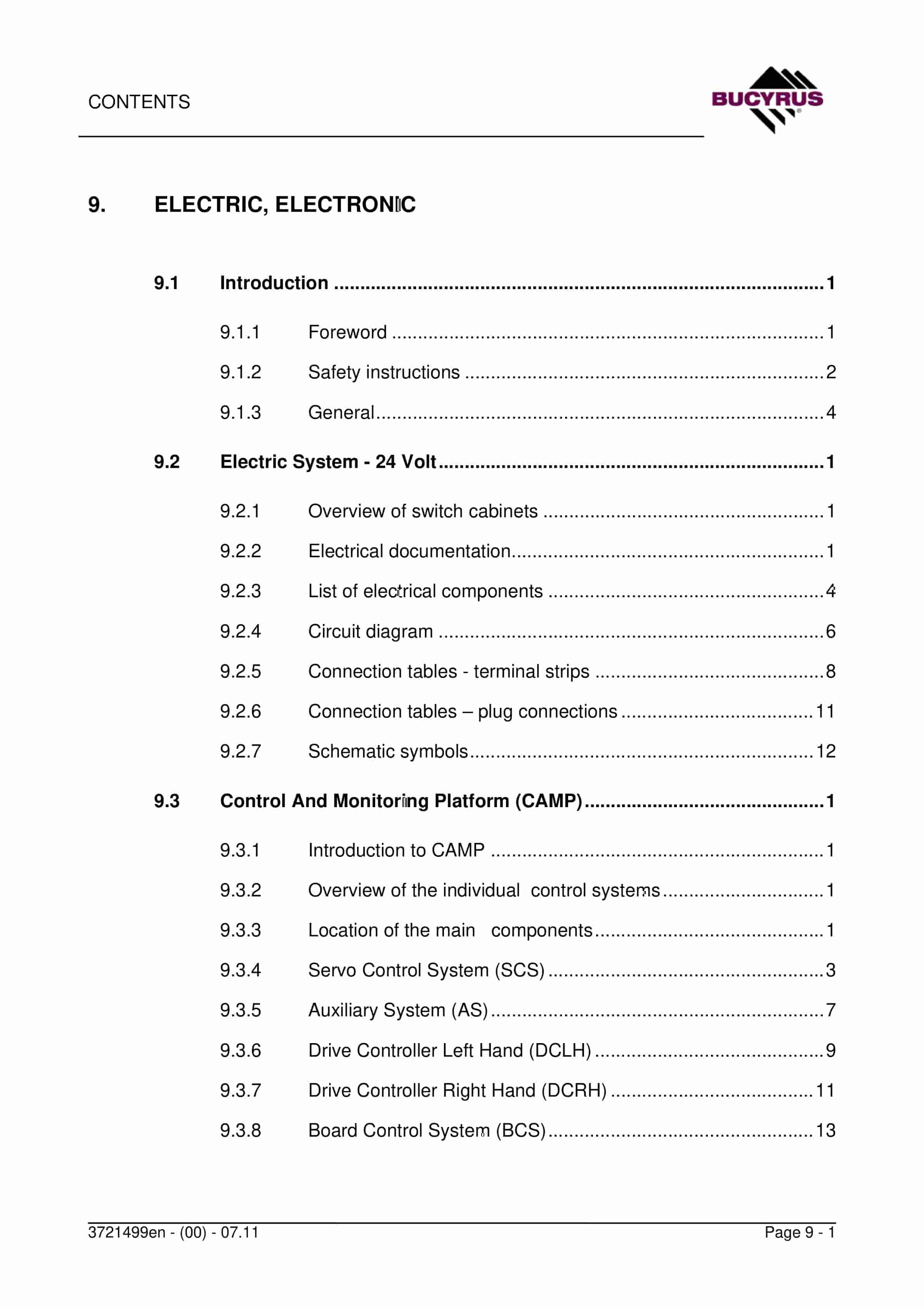 Bucyrus RH 120 E Technical Handbook 120184-4