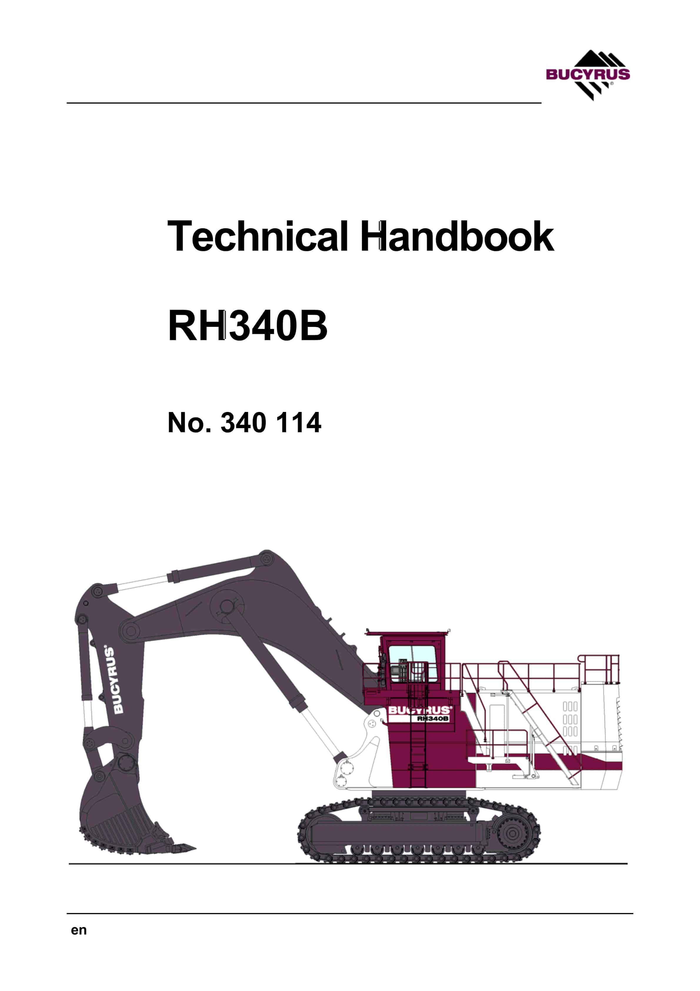 Bucyrus RH 340-B Technical Handbook 340114