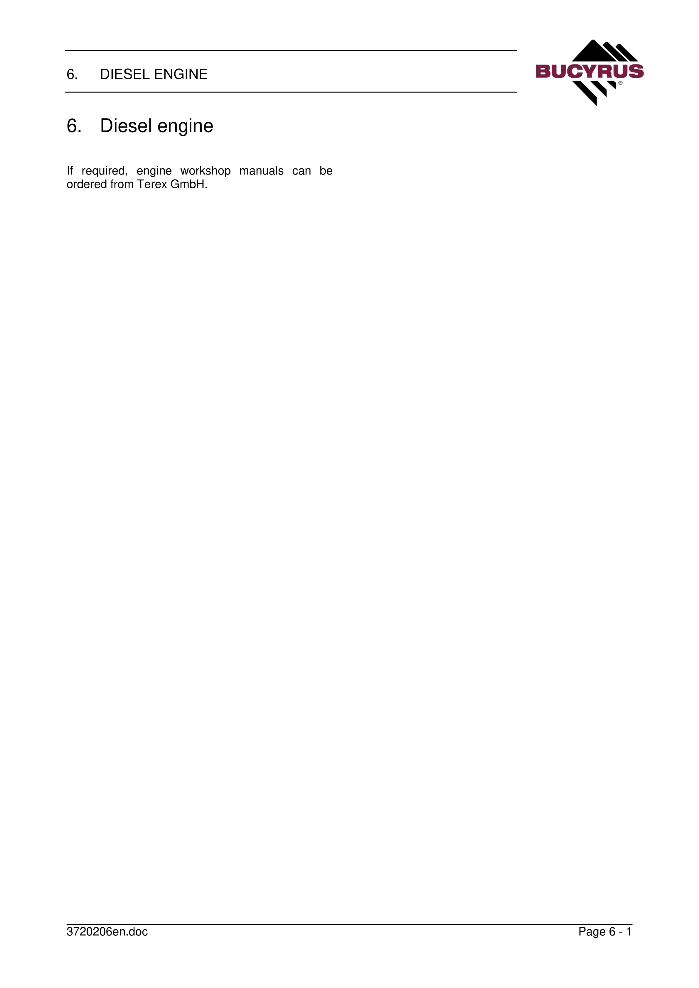 Bucyrus RH 340 Technical Handbook 340010-2