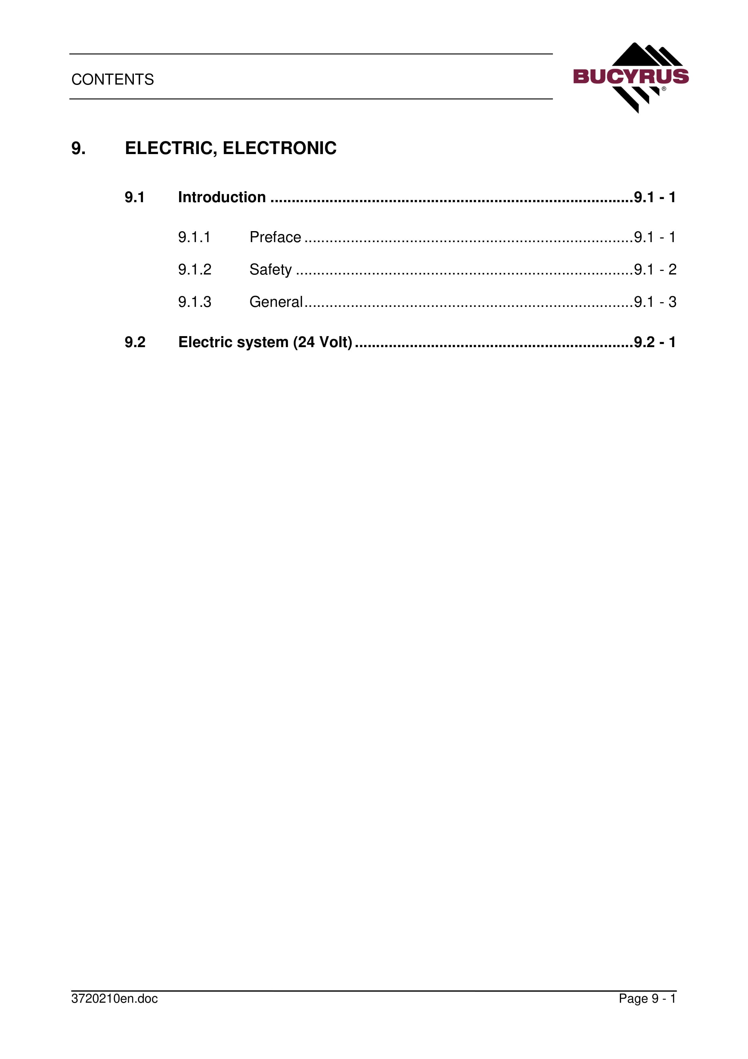 Bucyrus RH 90C Electric Drive Technical Handbook 90069-4