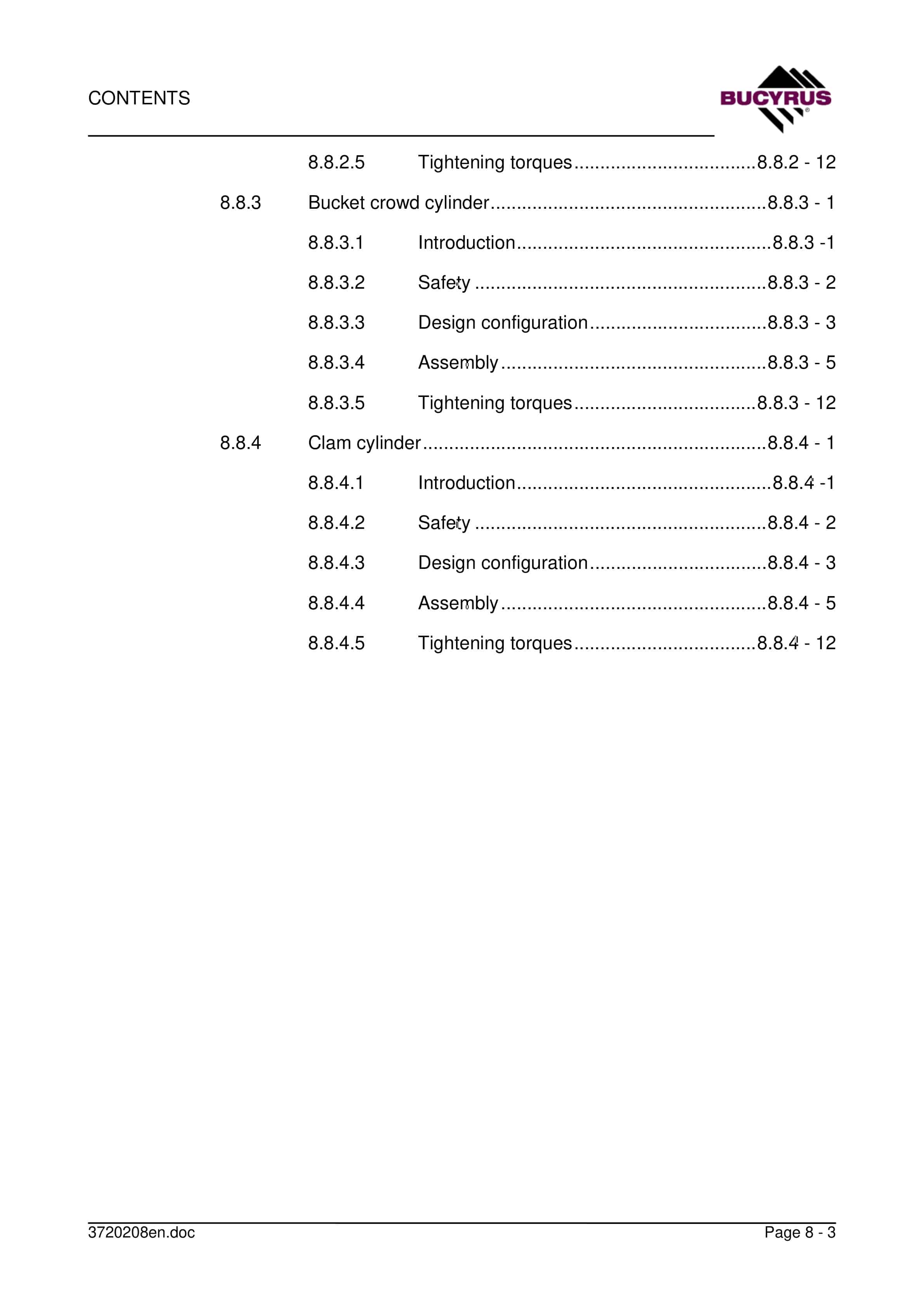 Bucyrus RH 90C Electric Drive Technical Handbook 90171-3