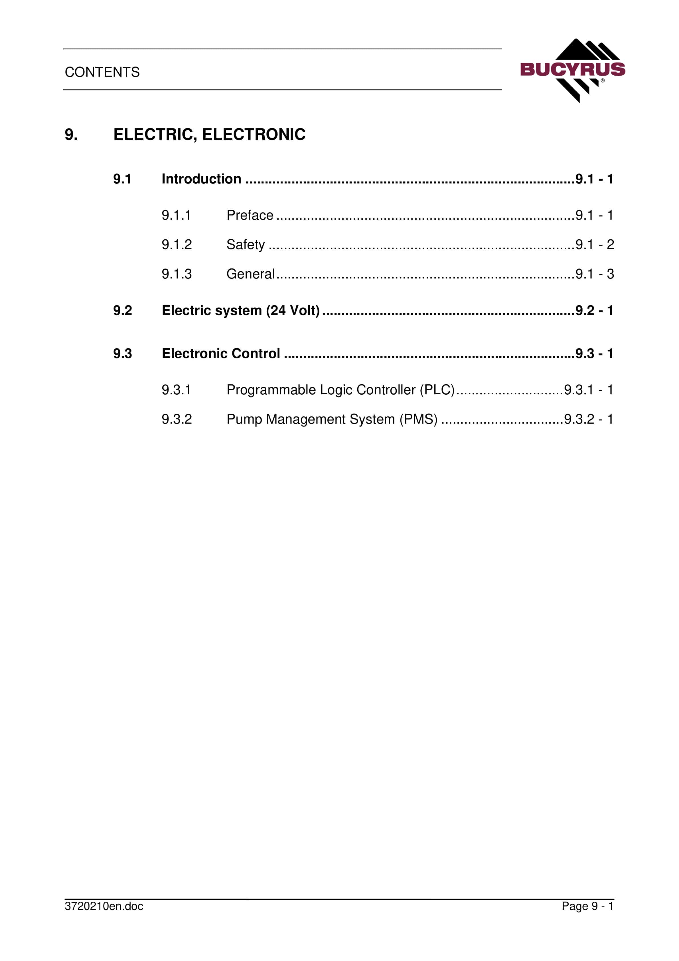 Bucyrus RH 90C Technical Handbook 90142-4