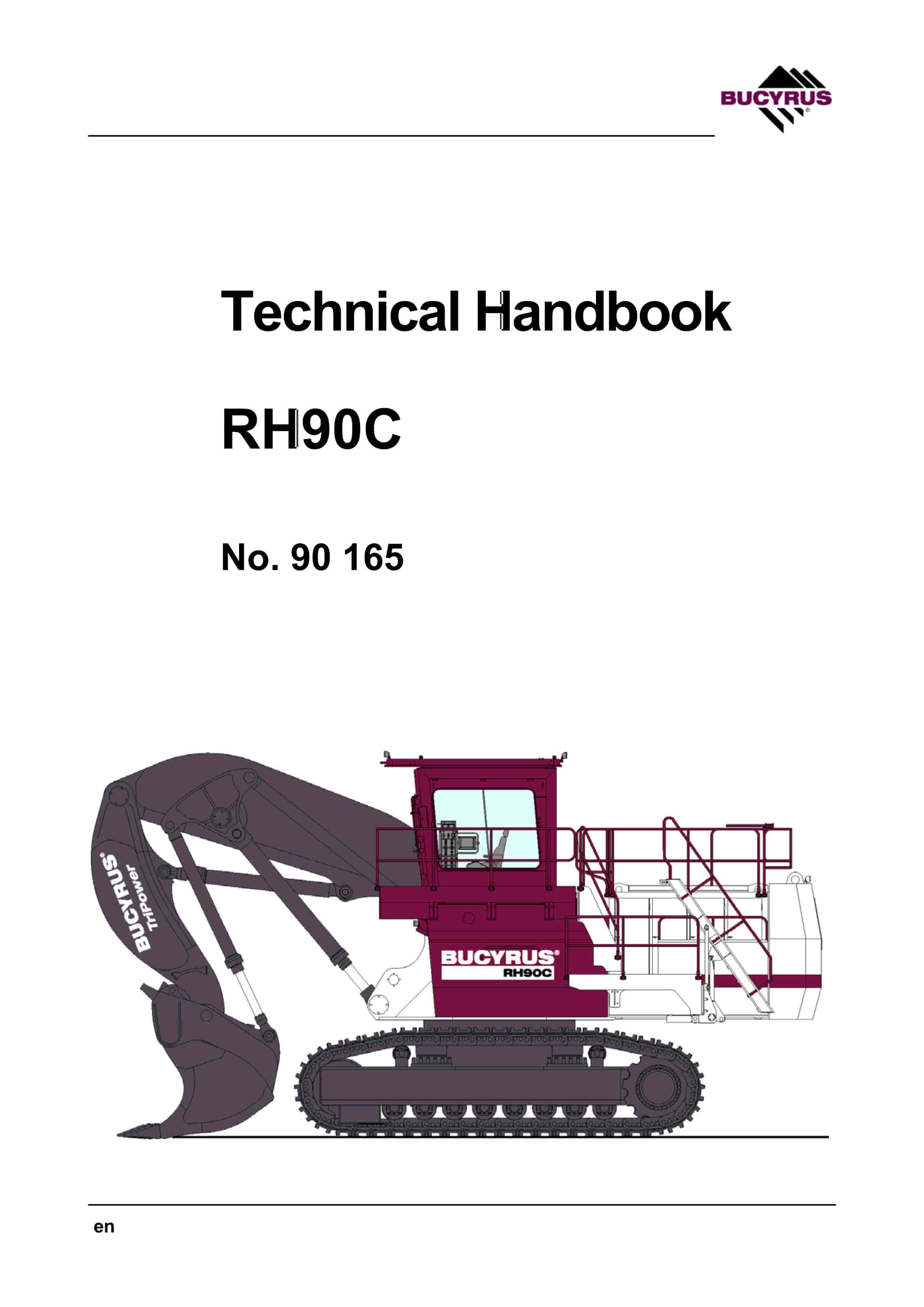 Bucyrus RH 90C Technical Handbook 90165