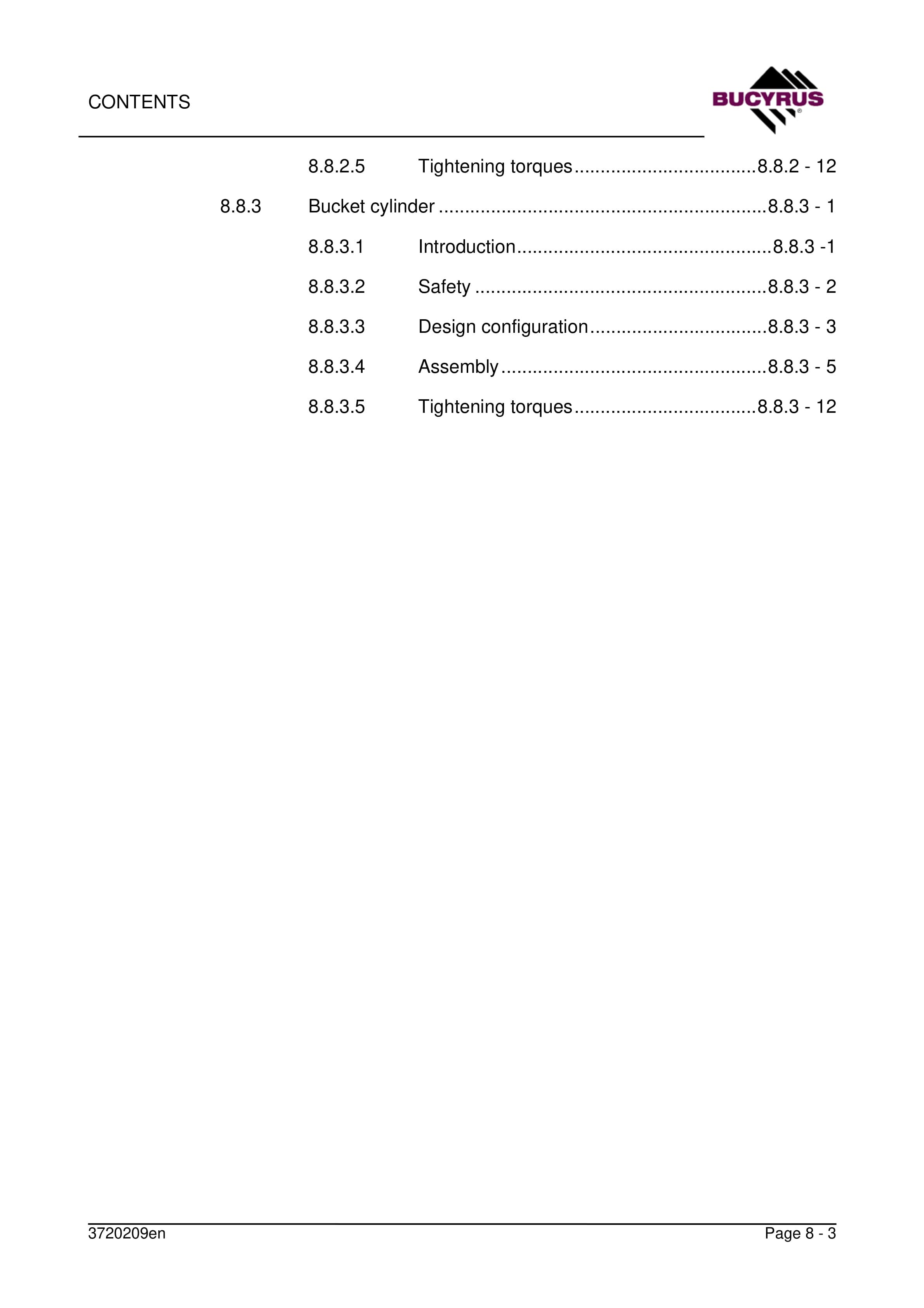 Bucyrus RH 90C Technical Handbook 90167-3