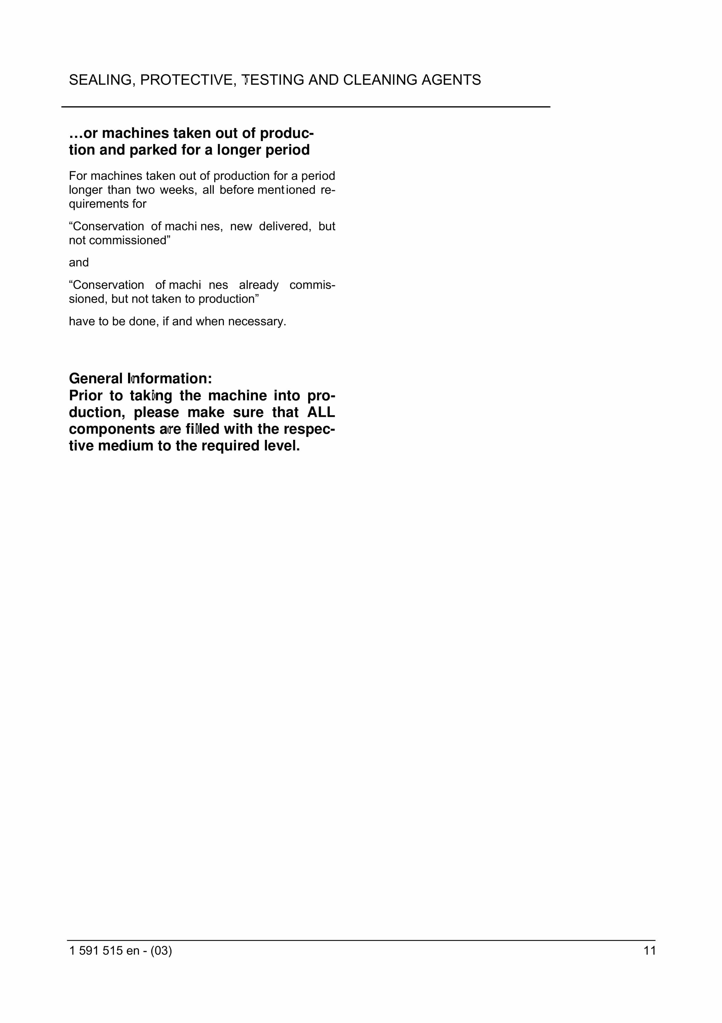 Bucyrus Sealing, Protective, Testing And Cleaning Agents Technical Handbook 1591515-3