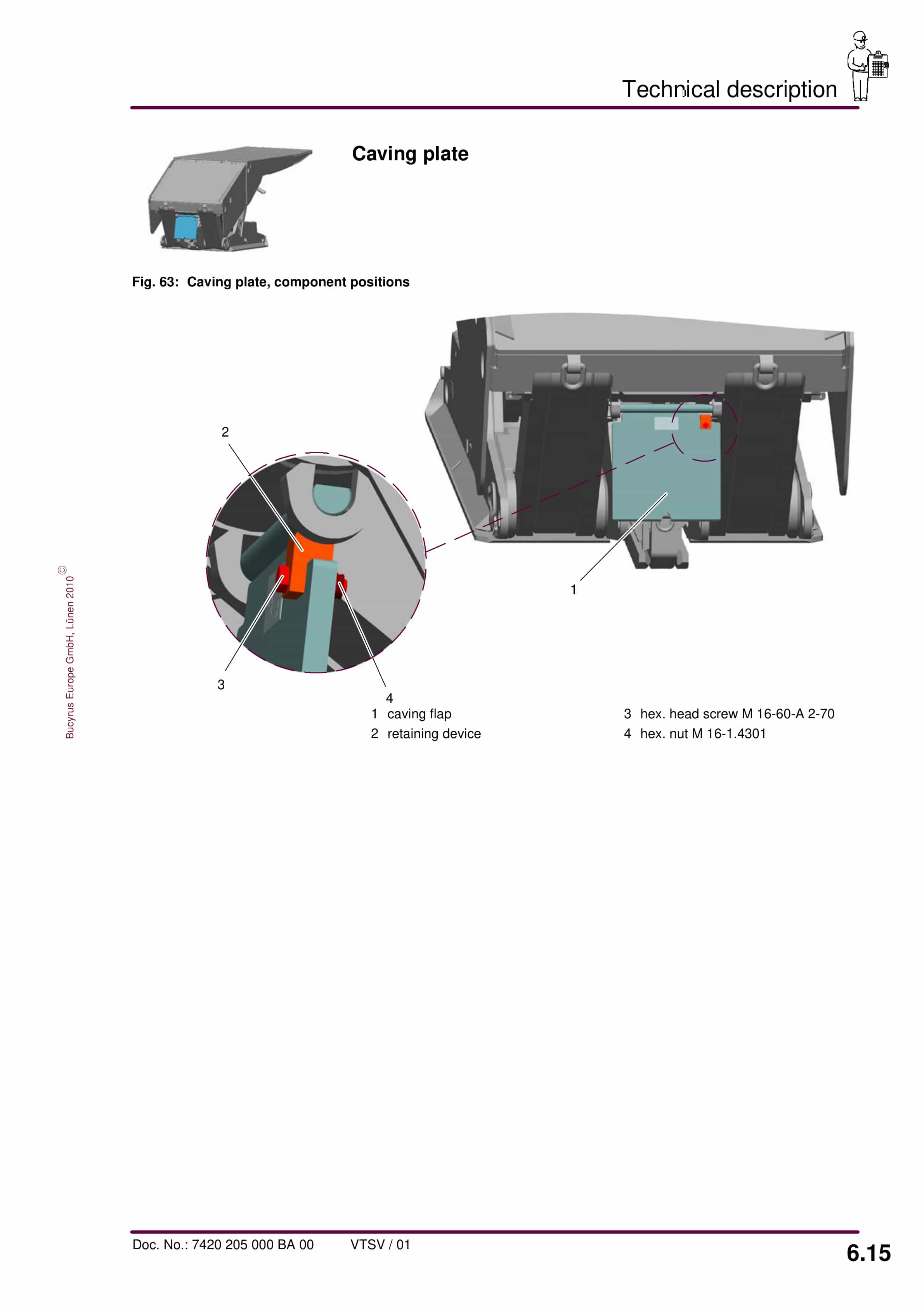 Bucyrus Shield 1143-3048-2 4113-1750 Operating Manual 7420 205 000 BA 00-5
