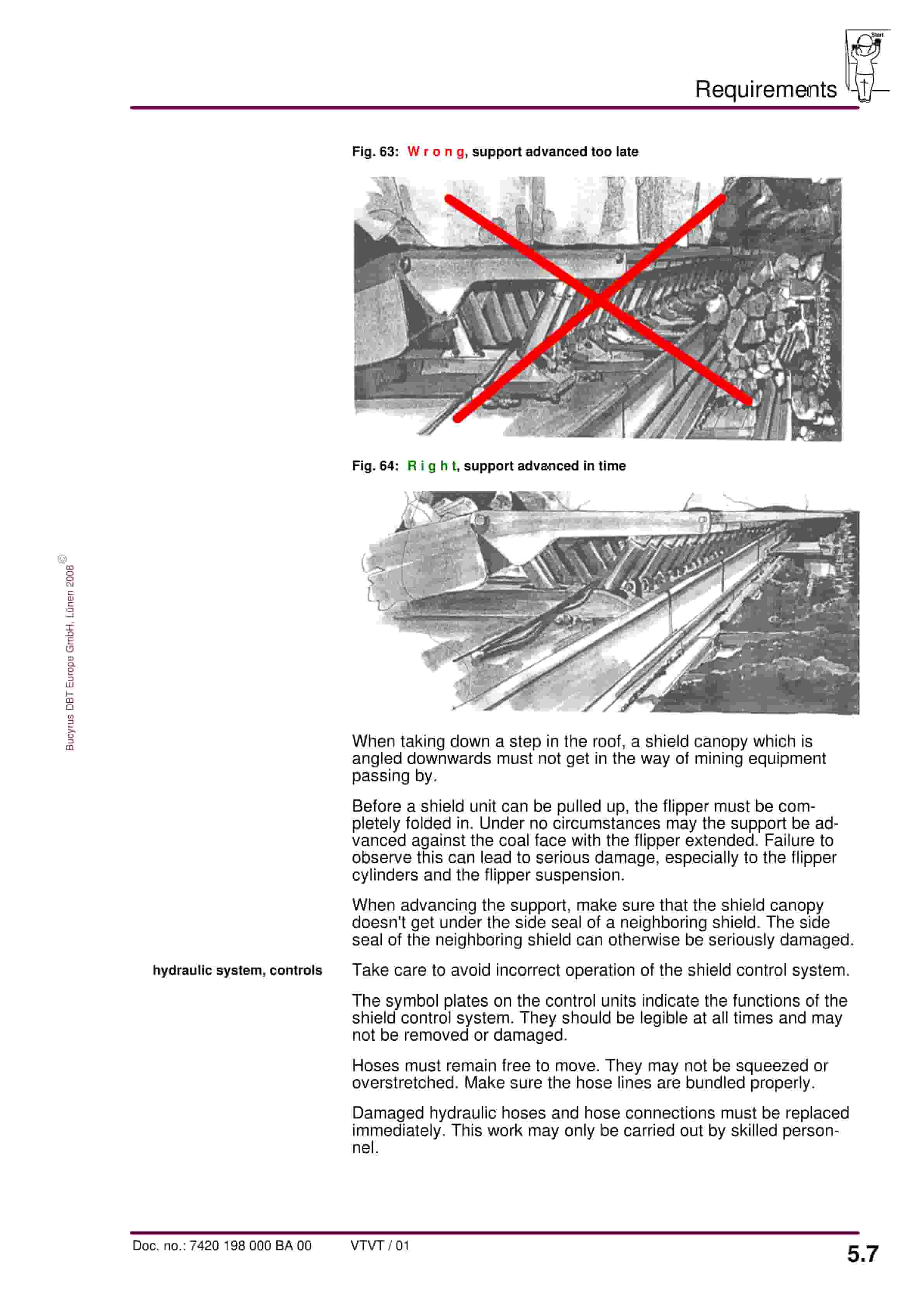 Bucyrus Shield 1300-3100-2 5104-1750 Operating Manual 7420 198 000 BA 00-2