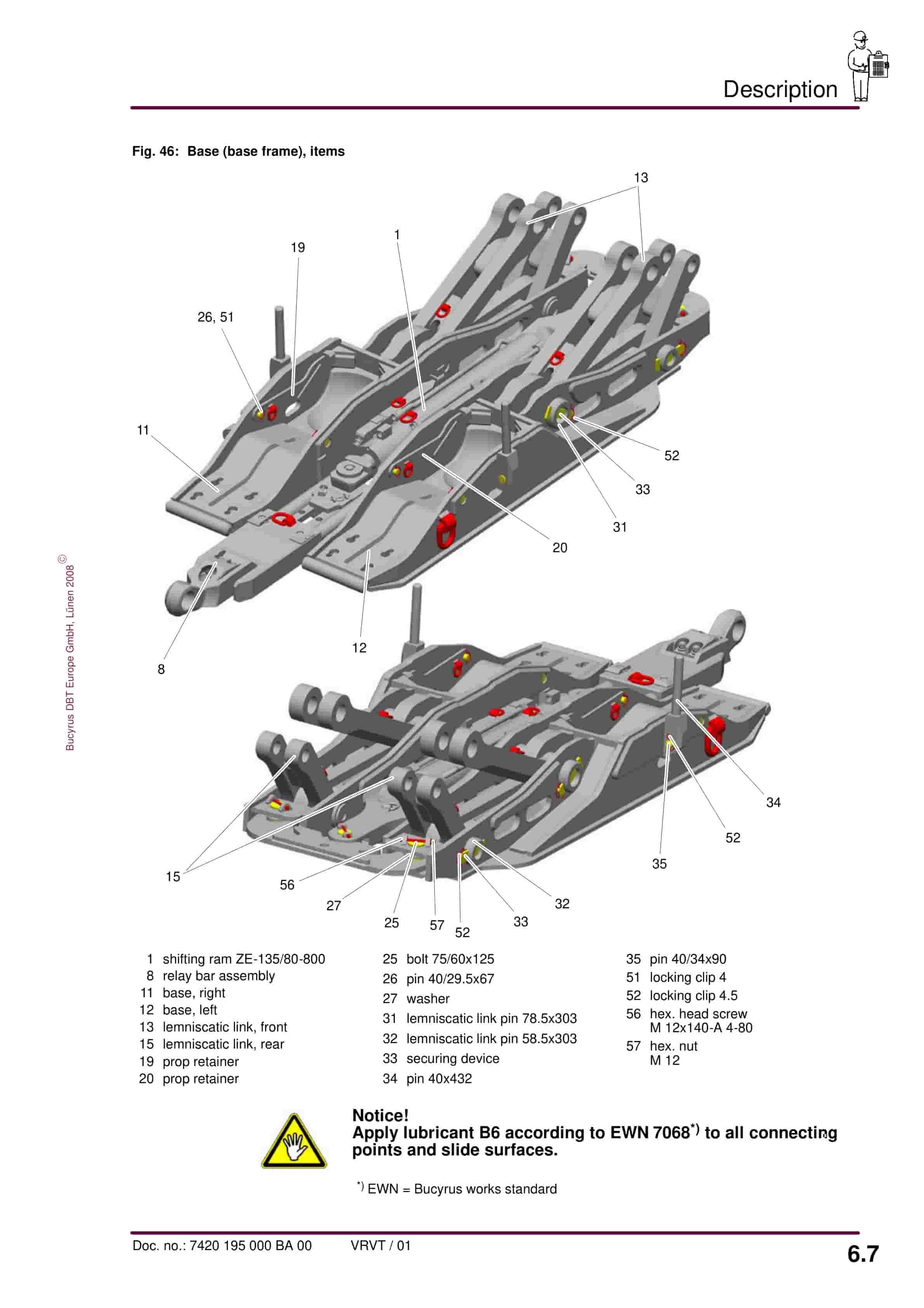 Bucyrus Shield 600-1420-2 2283-1500 Operating Manual 7420 195 000 BA 00-3