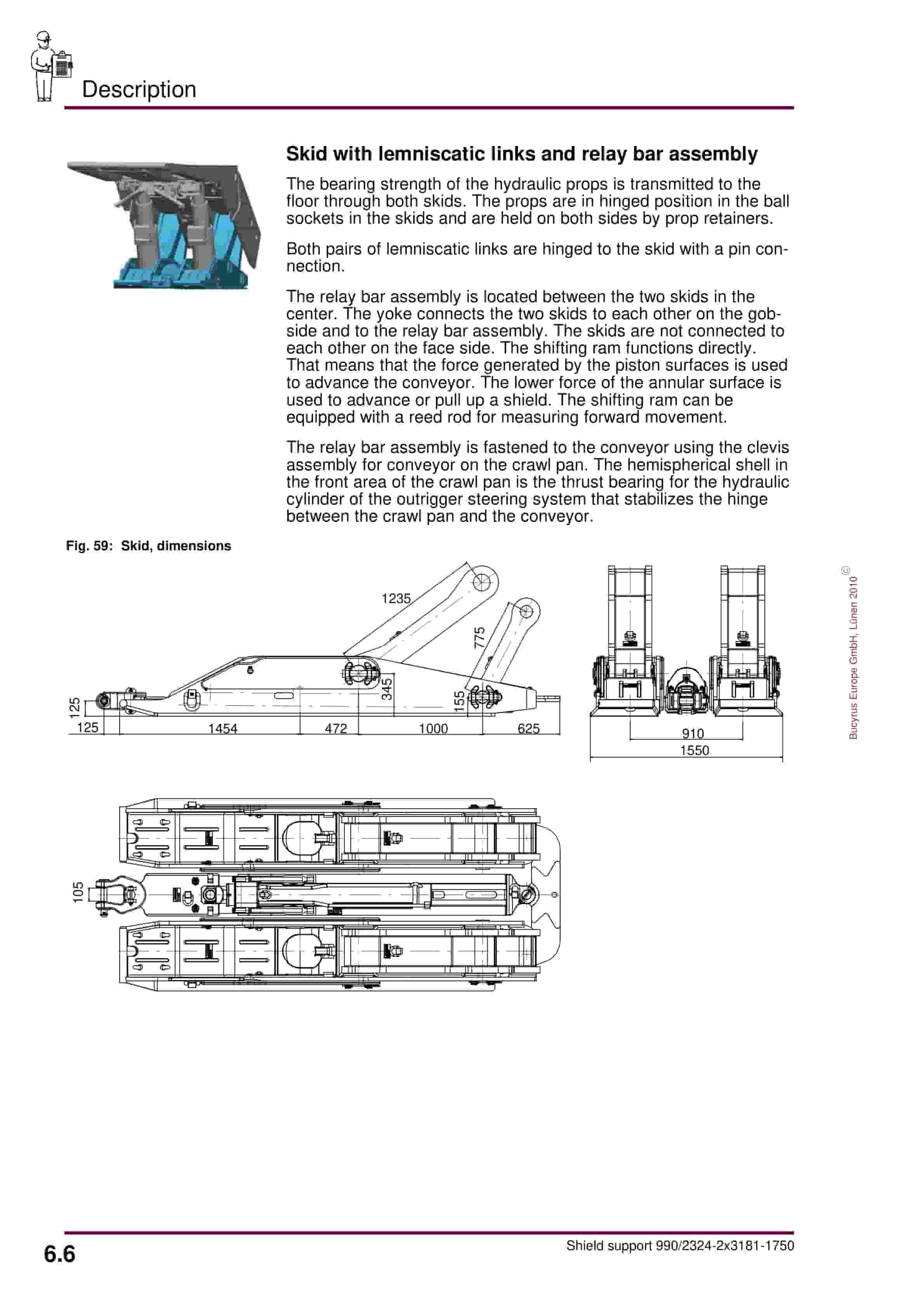 Bucyrus Shield 990-2324-2 3181-1750 Operating Manual 7420 204 000 BA 00-4