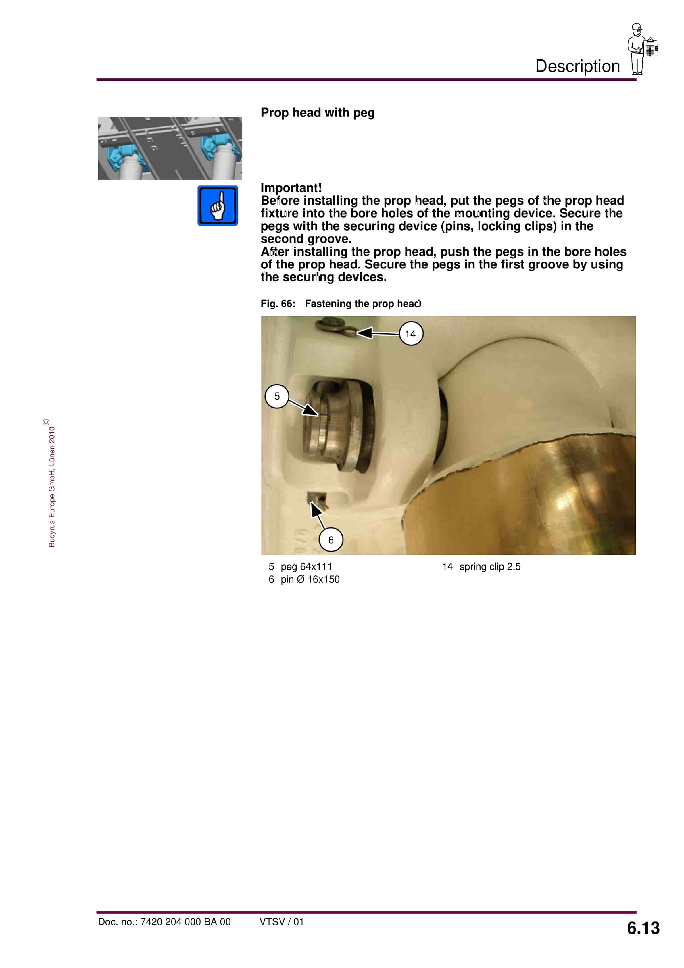 Bucyrus Shield 990-2324-2 3181-1750 Operating Manual 7420 204 000 BA 00-5