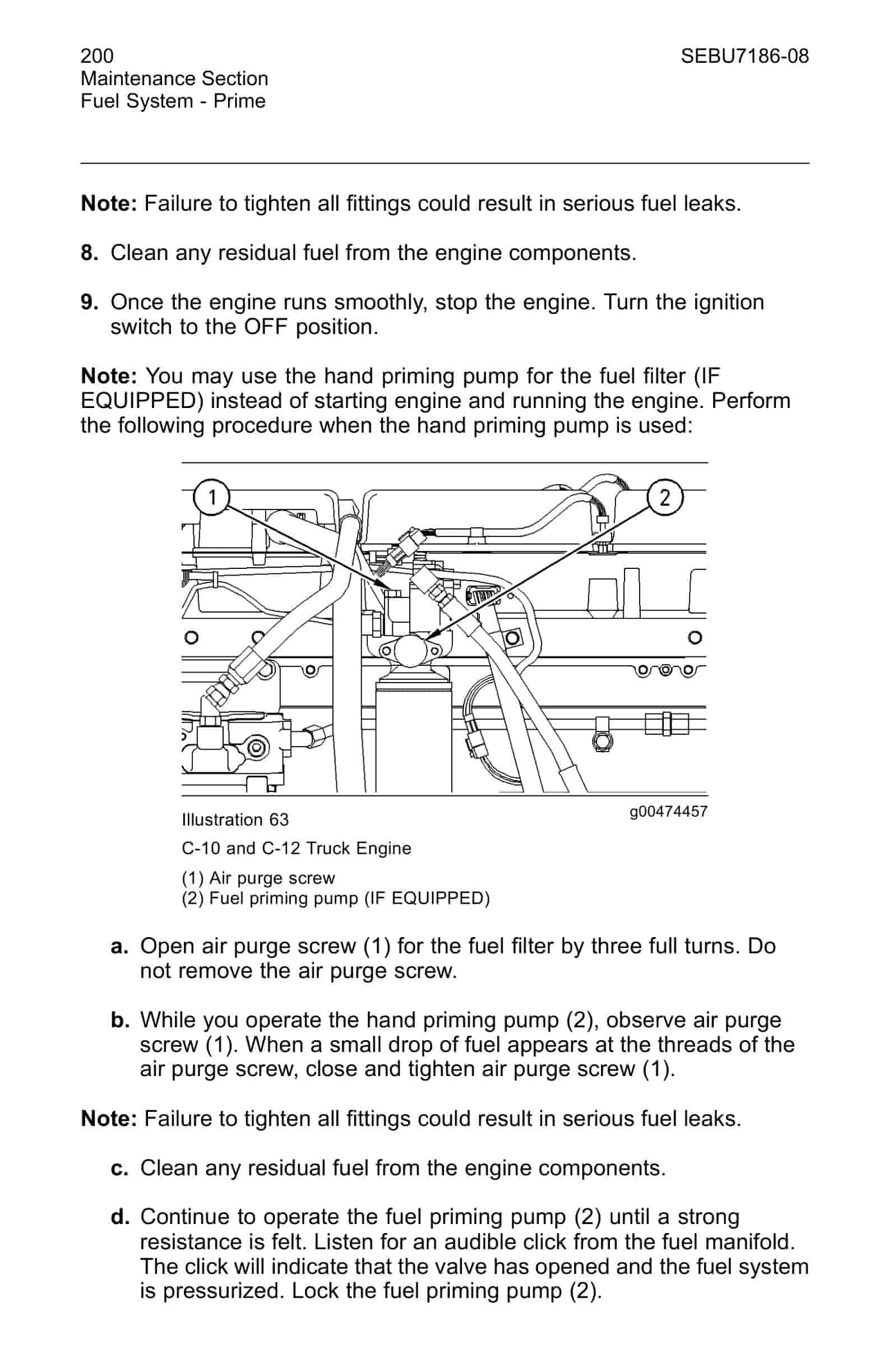 Caterpillar 3406E, C-10, C-12, C-15, C-16 On-Highway Engines Maintenance Intervals-4