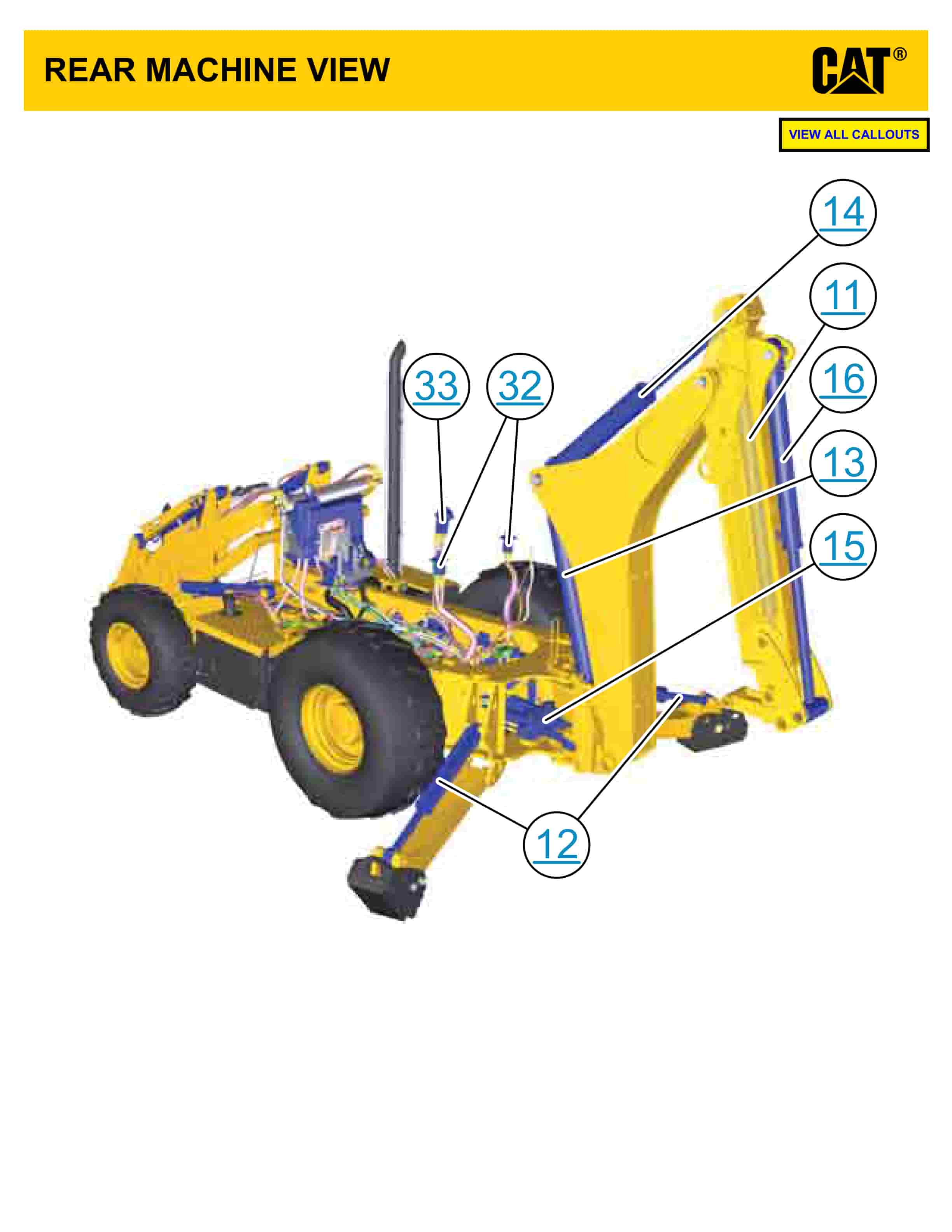 Caterpillar 420F, 430F Backhoe Loaders Electrical System Schematic UENR3237-3