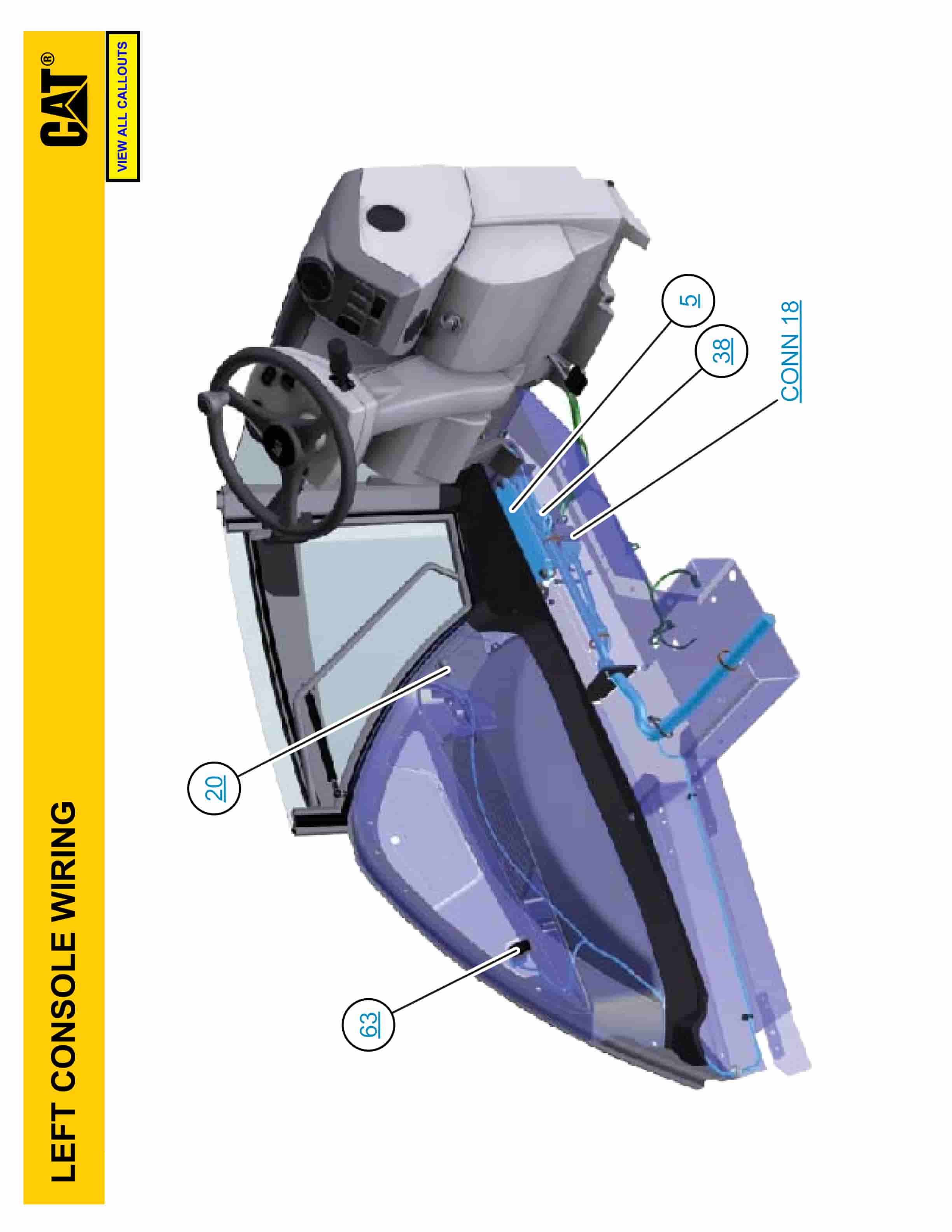 Caterpillar 432F, 444F Backhoe Loader Electrical System Schematic UENR2320-2