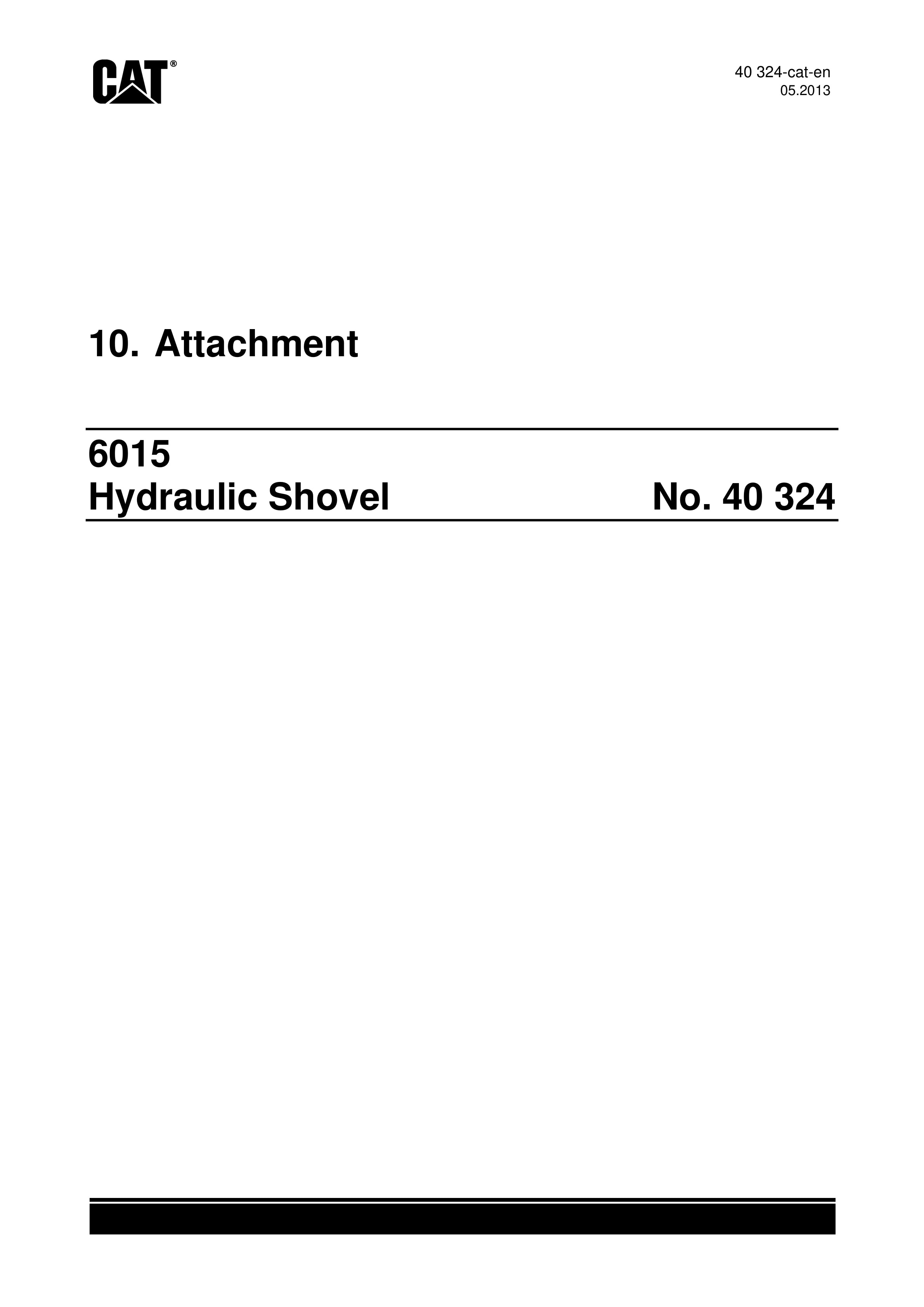 Caterpillar 6015 Hydraulic Shovel Service Manual 40324-4