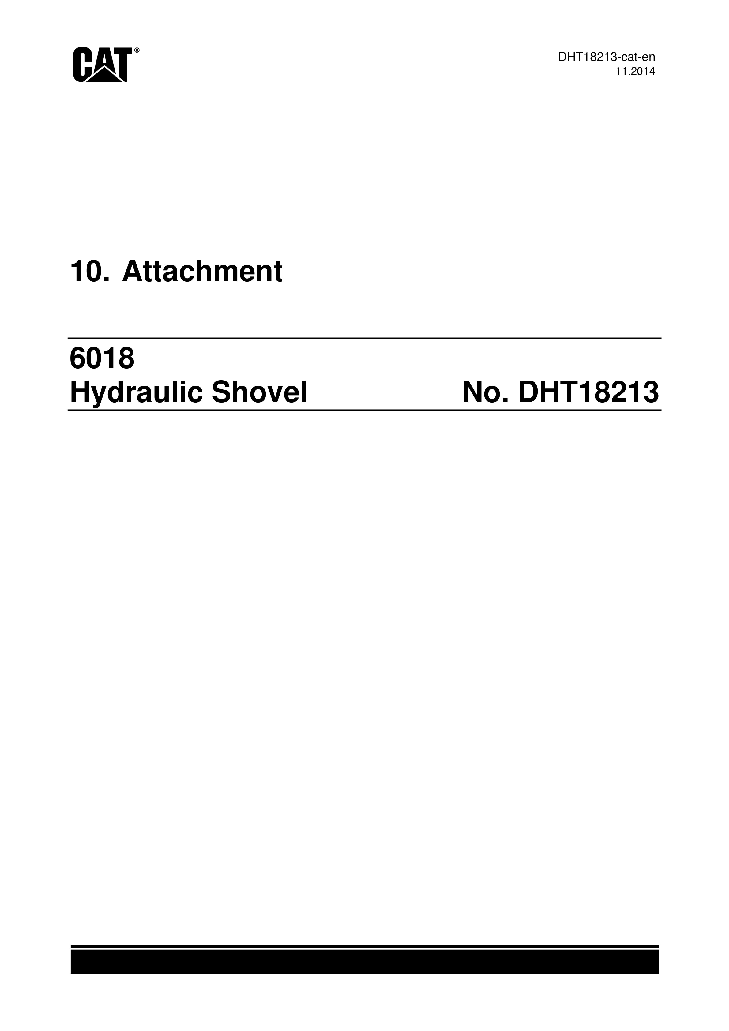 Caterpillar 6018 Hydraulic Shovel Service Manual DHT18213-4