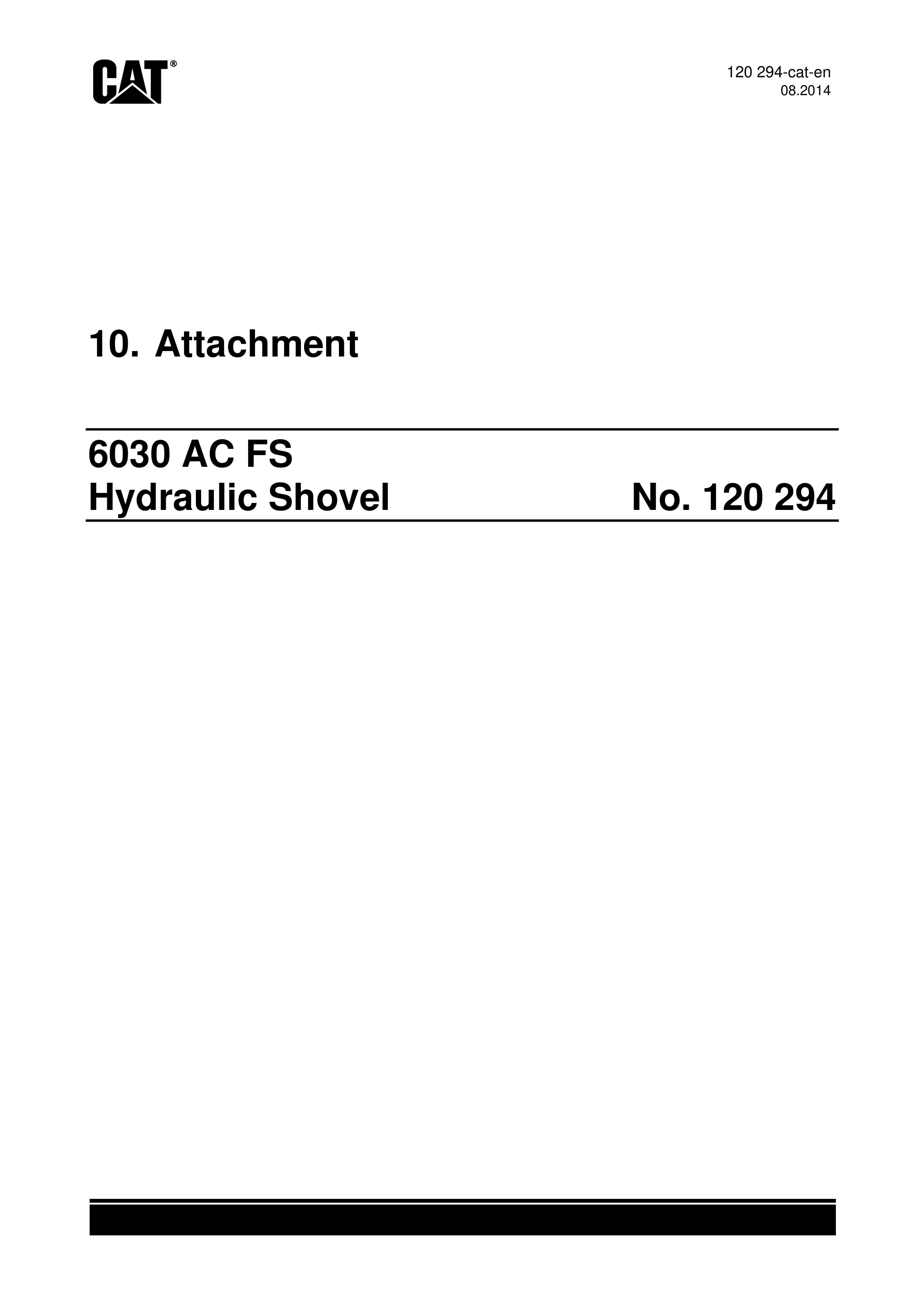Caterpillar 6030 AC FS Hydraulic Shovel Service Manual 120294-4