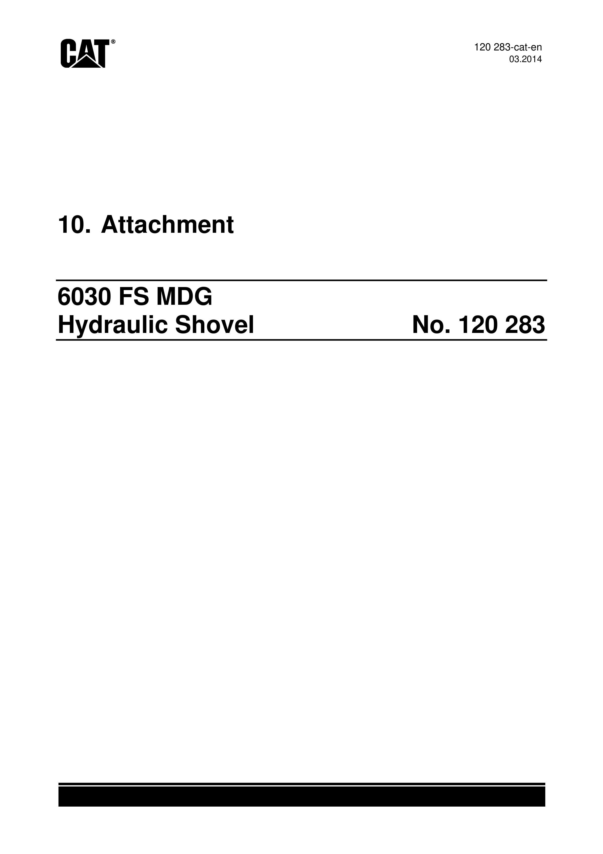 Caterpillar 6030 FS MDG Hydraulic Shovel Service Manual 120283-4