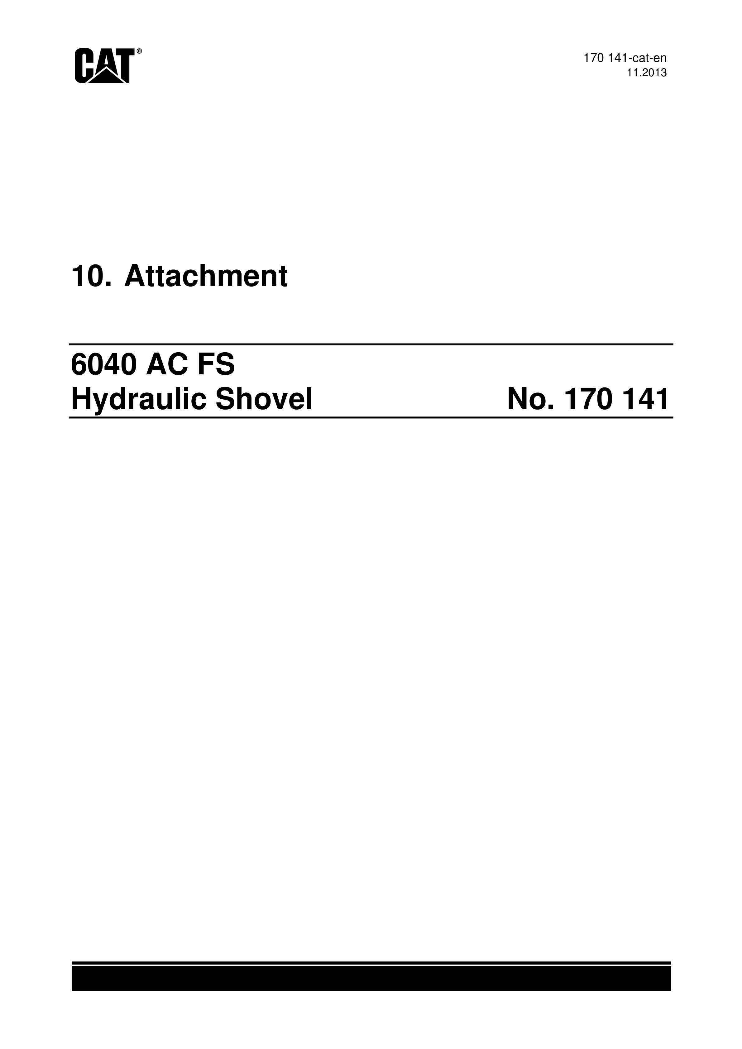 Caterpillar 6040 AC FS Hydraulic Shovel Service Manual 170141-4