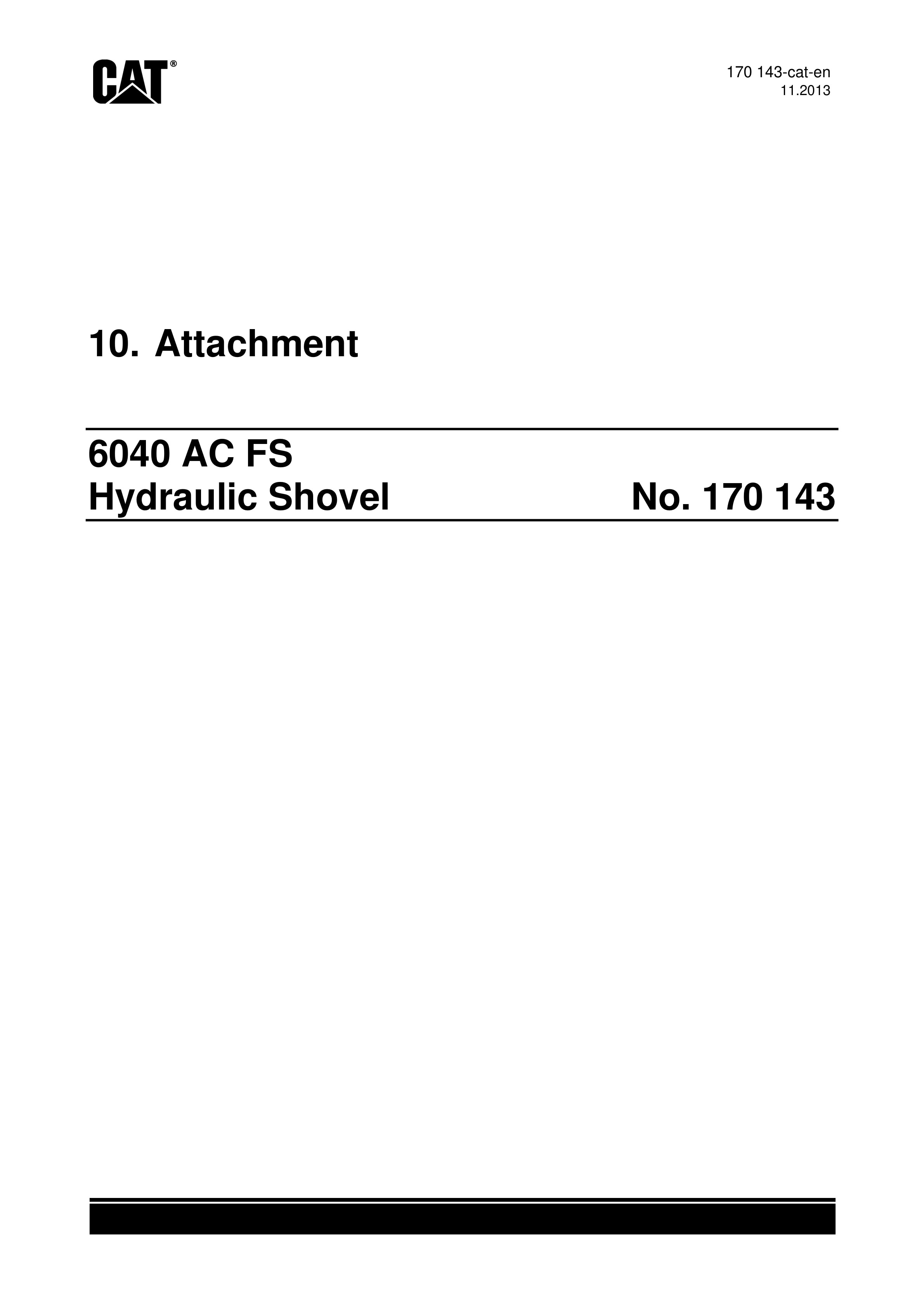 Caterpillar 6040 AC FS Hydraulic Shovel Service Manual 170143-4