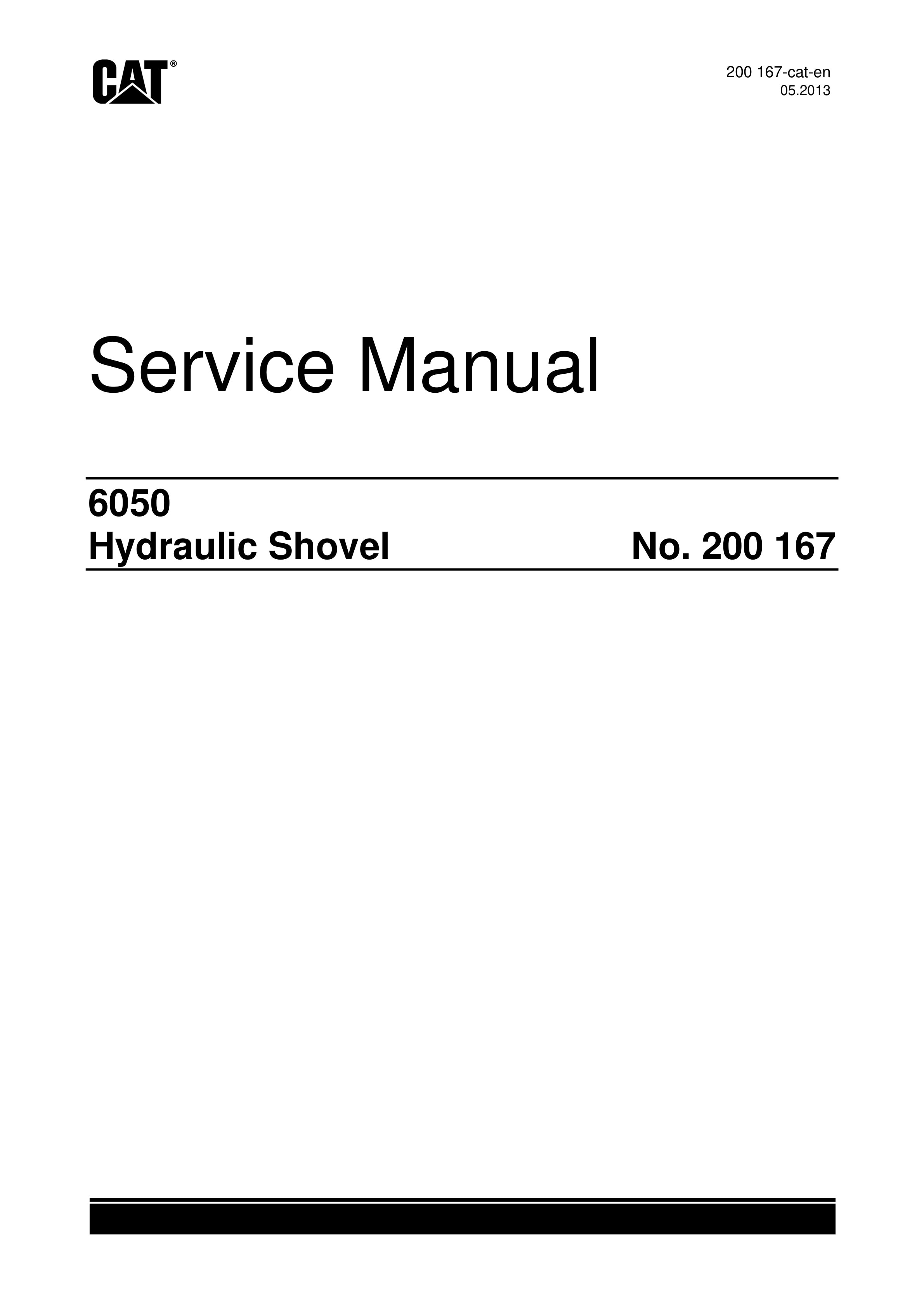 Caterpillar 6050 FS Hydraulic Shovel Service Manual 200167
