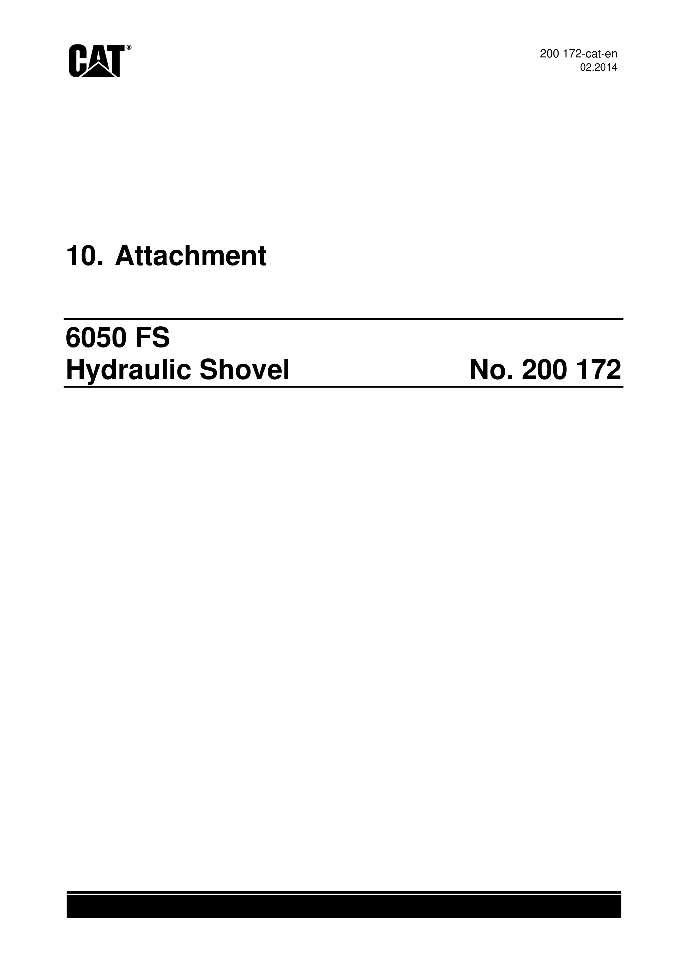 Caterpillar 6050 FS Hydraulic Shovel Service Manual 200172-4