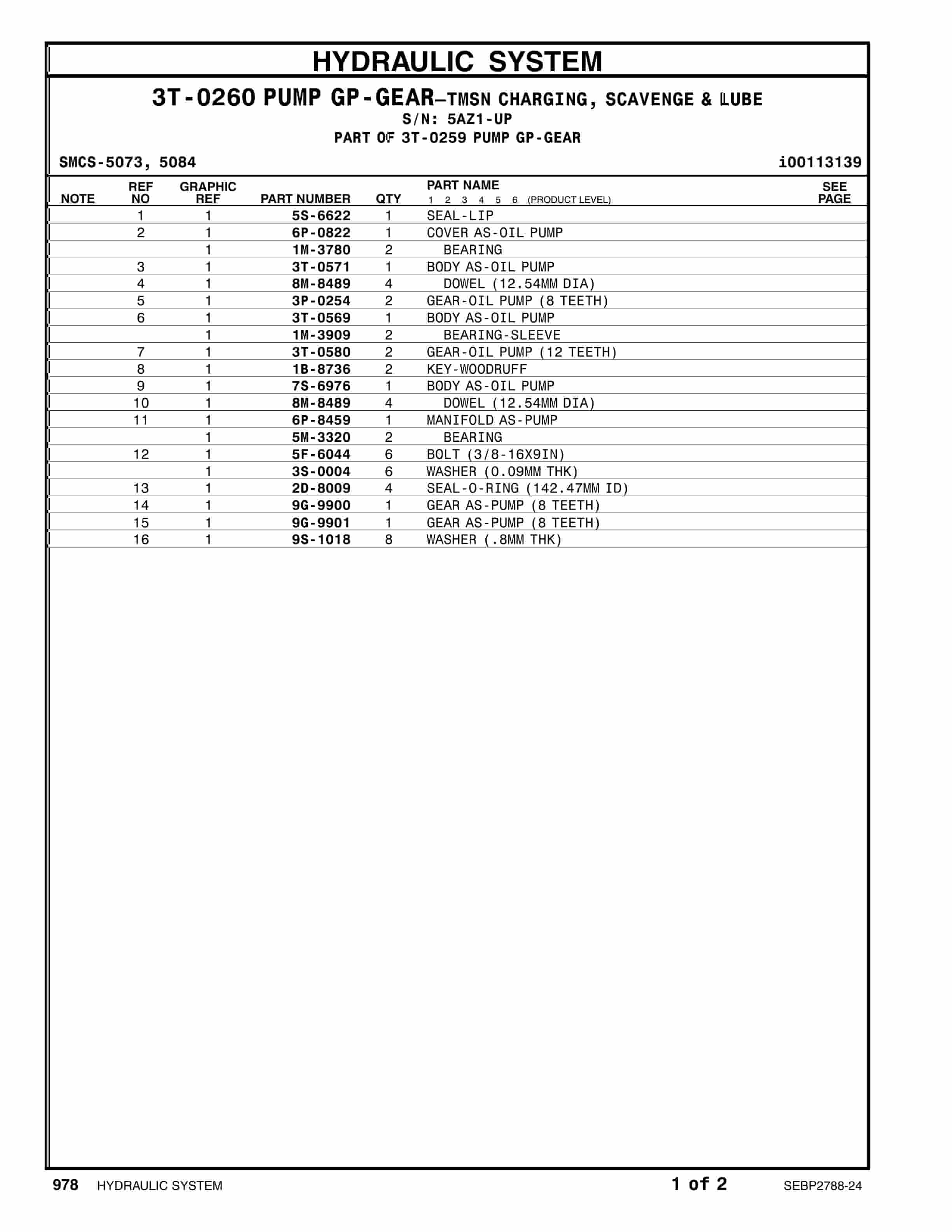 Caterpillar 785C Off-Highway Truck Parts Manual SEBP2788-24 5 Caterpillar 785C Off-Highway Truck Parts Manual SEBP2788-24 - Image 5