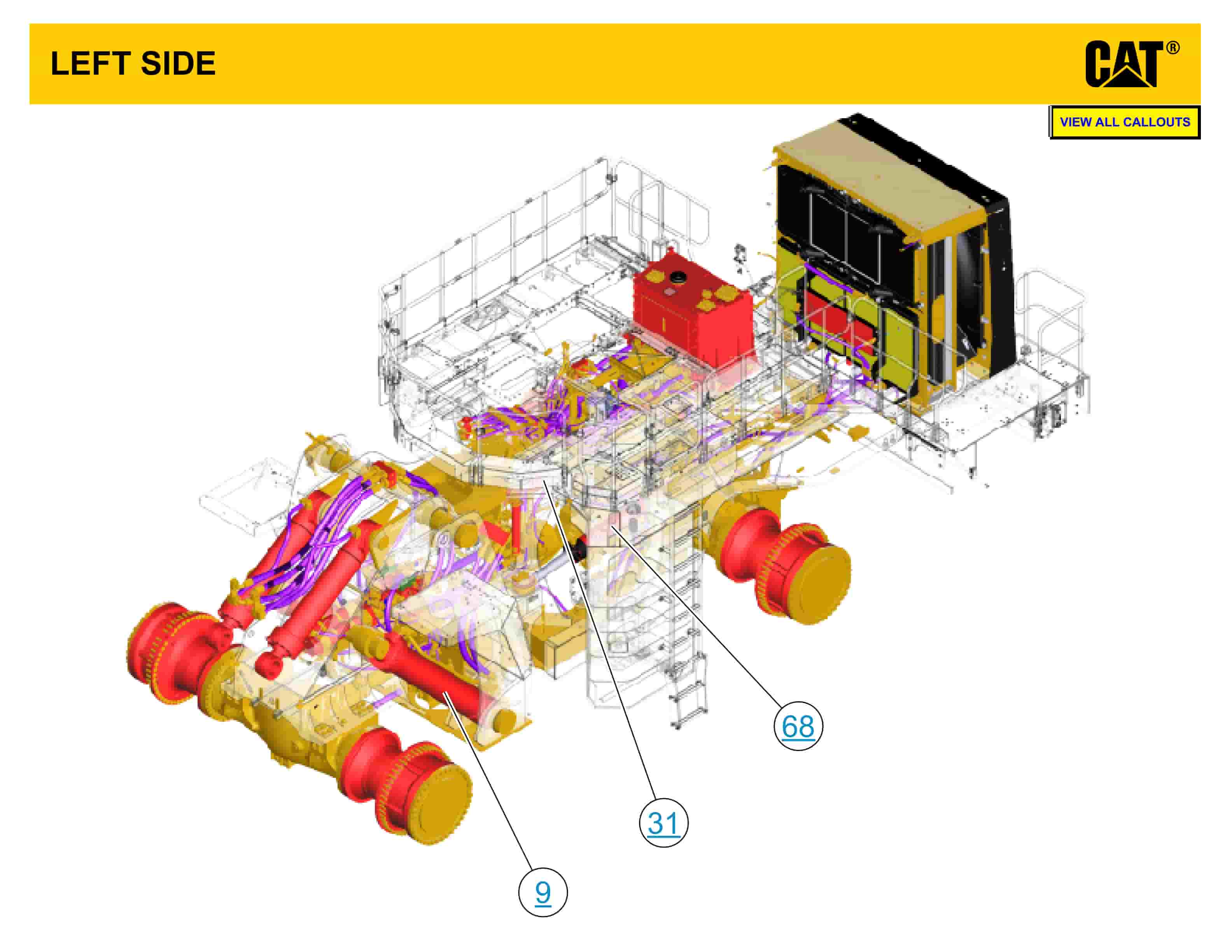 Caterpillar 993K Wheel Loader Hydraulic System Schematic KENR5571-4