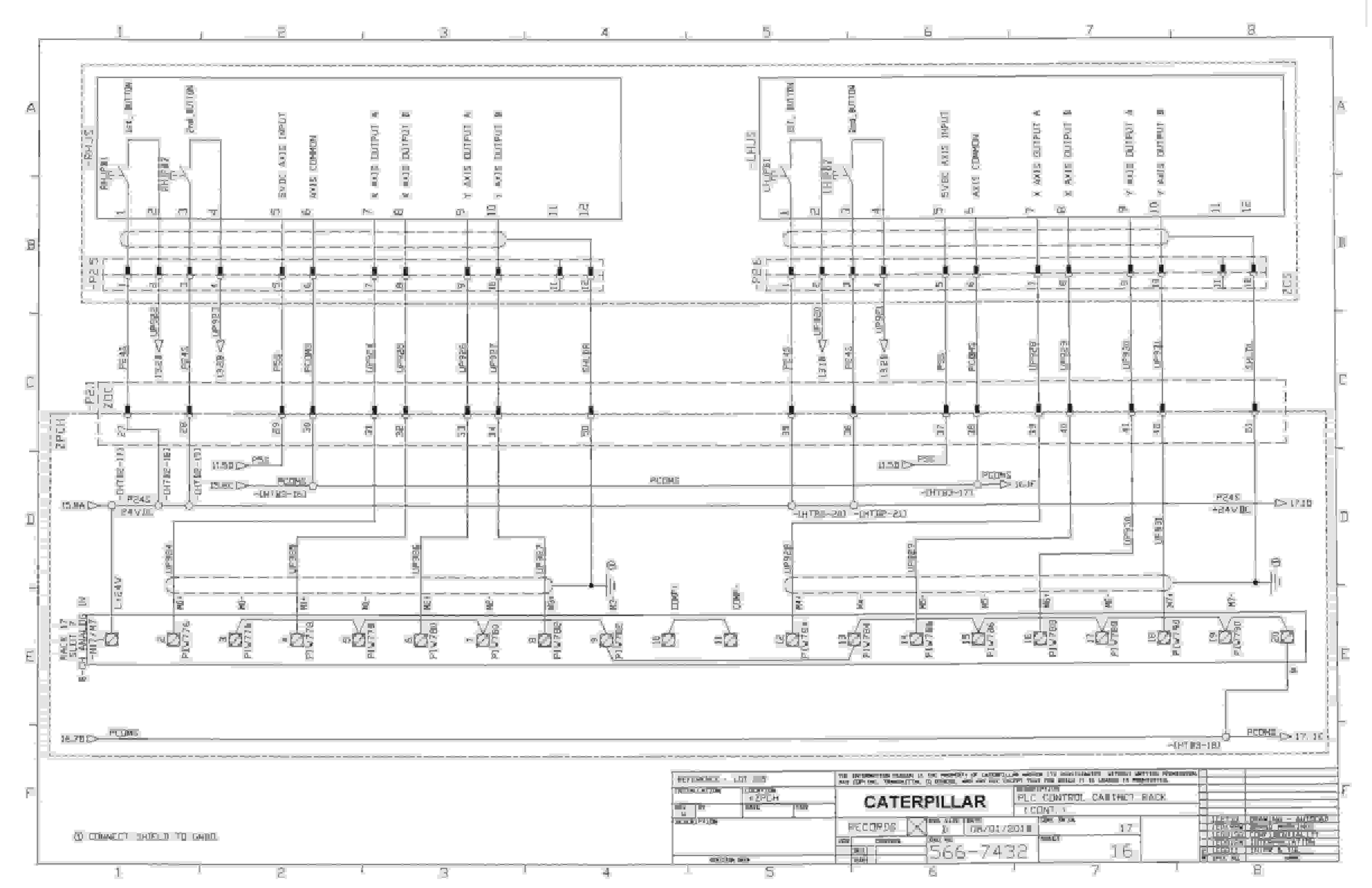 Caterpillar Antapaccay 7495 Electrical Schematic 566-7432-2