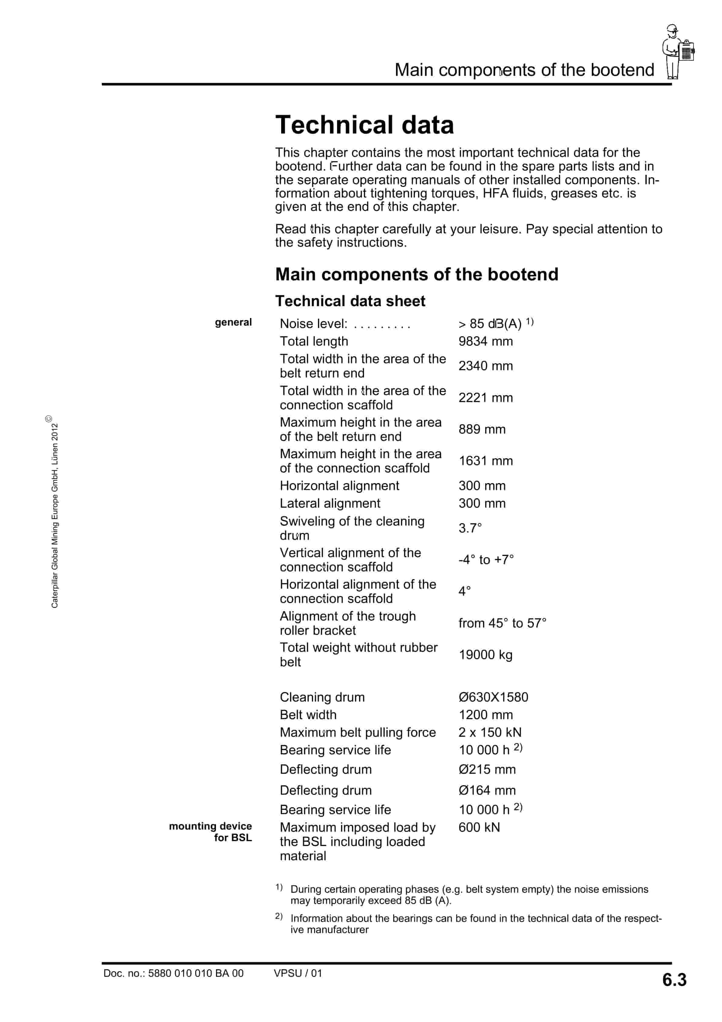 Caterpillar Bootend FMB-1200 Operating Manual 5880 010 010 BA 00-5