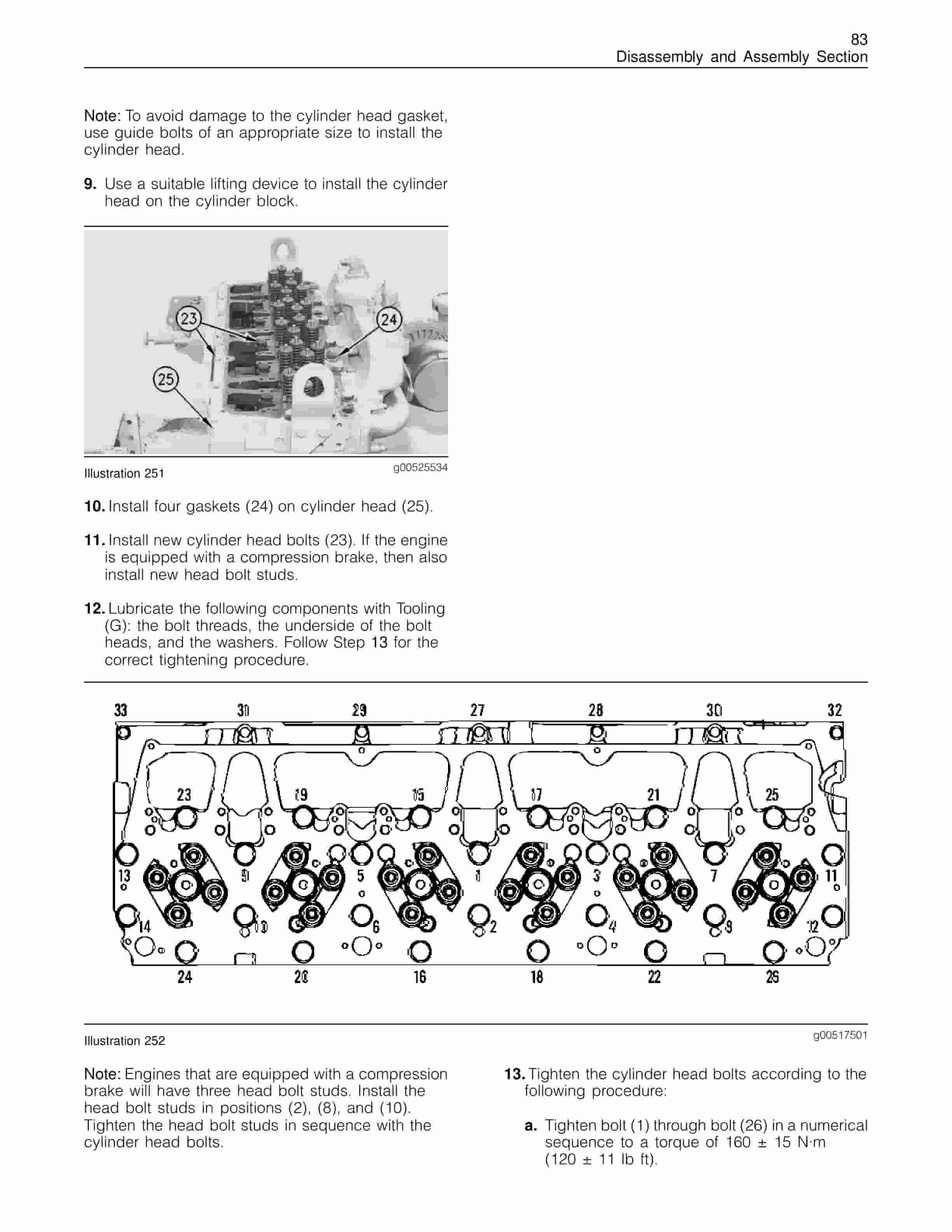 Caterpillar C-10, C-12 Truck Engines Disassembly And Assembly Manual RENR1318-05-3