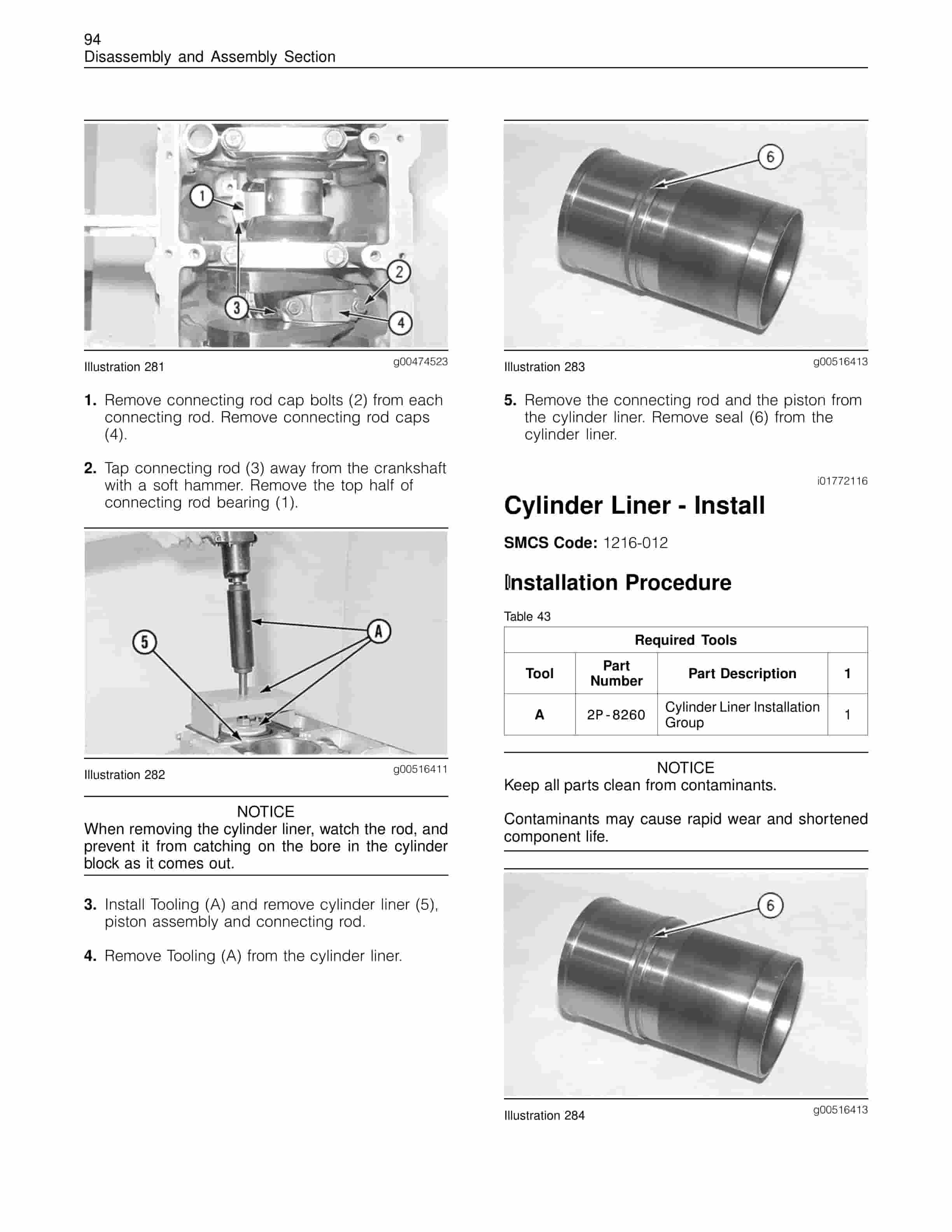Caterpillar C-10, C-12 Truck Engines Disassembly And Assembly Manual RENR1318-05-4
