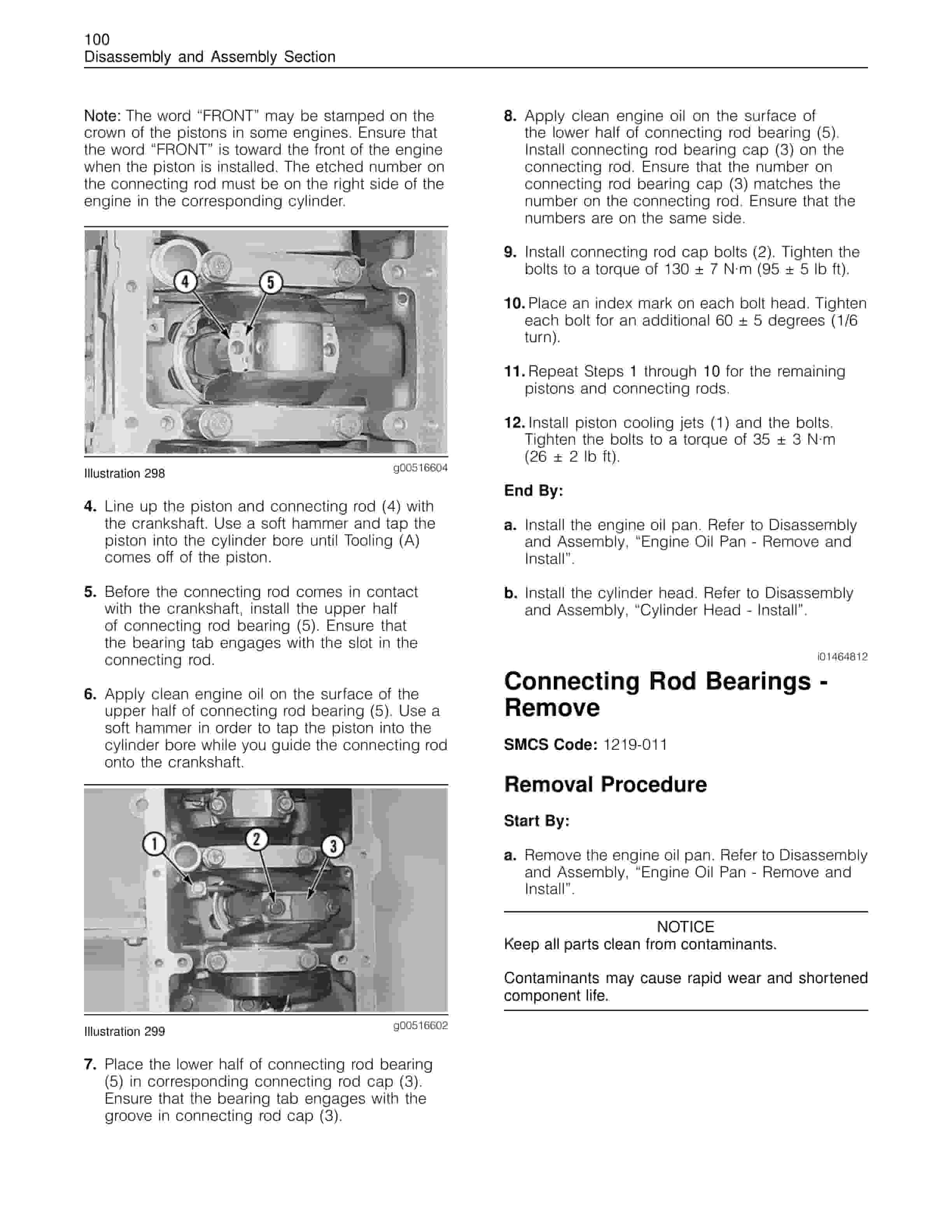 Caterpillar C-10, C-12 Truck Engines Disassembly And Assembly Manual RENR1318-05-5