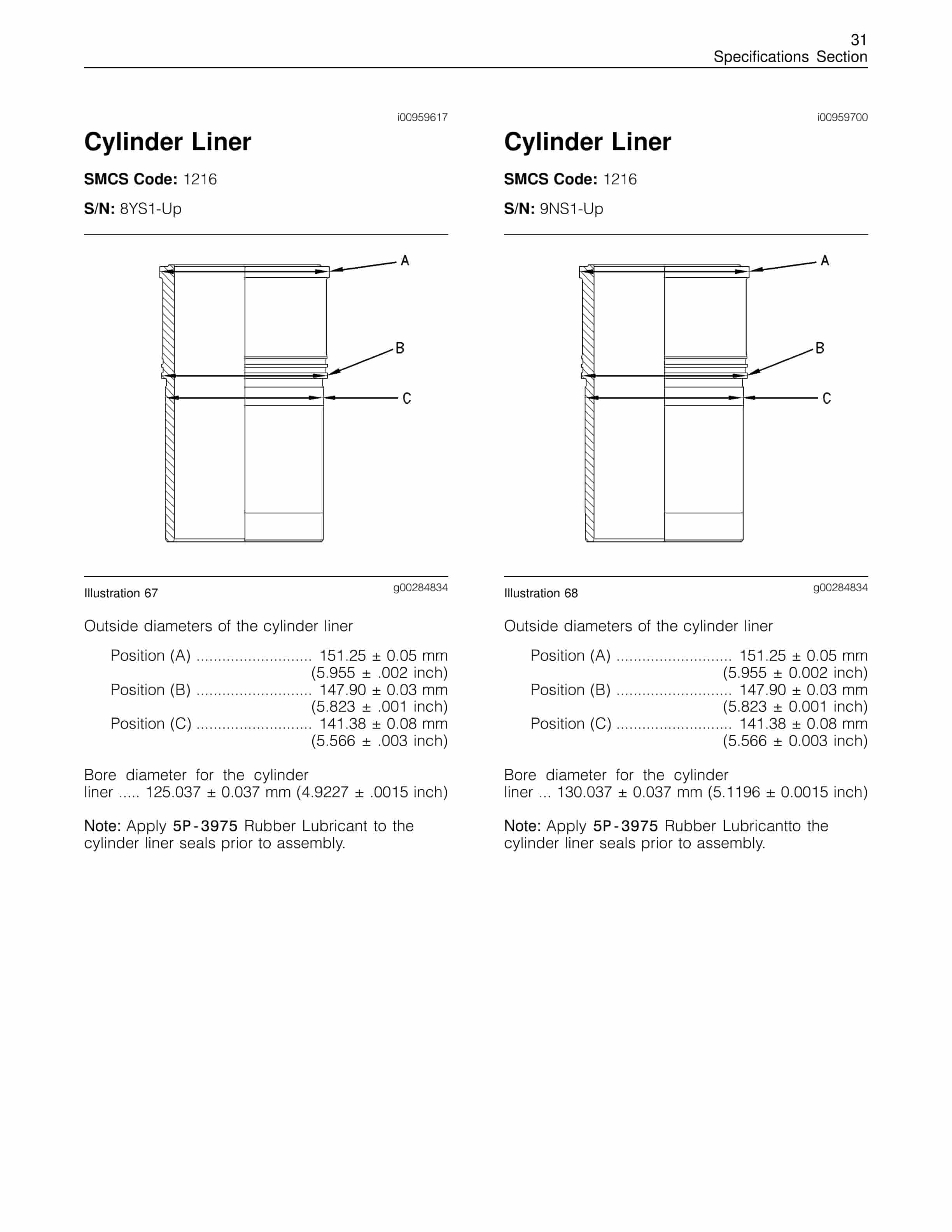 Caterpillar C-10, C-12 Truck Engines Specifications RENR1322-05-2