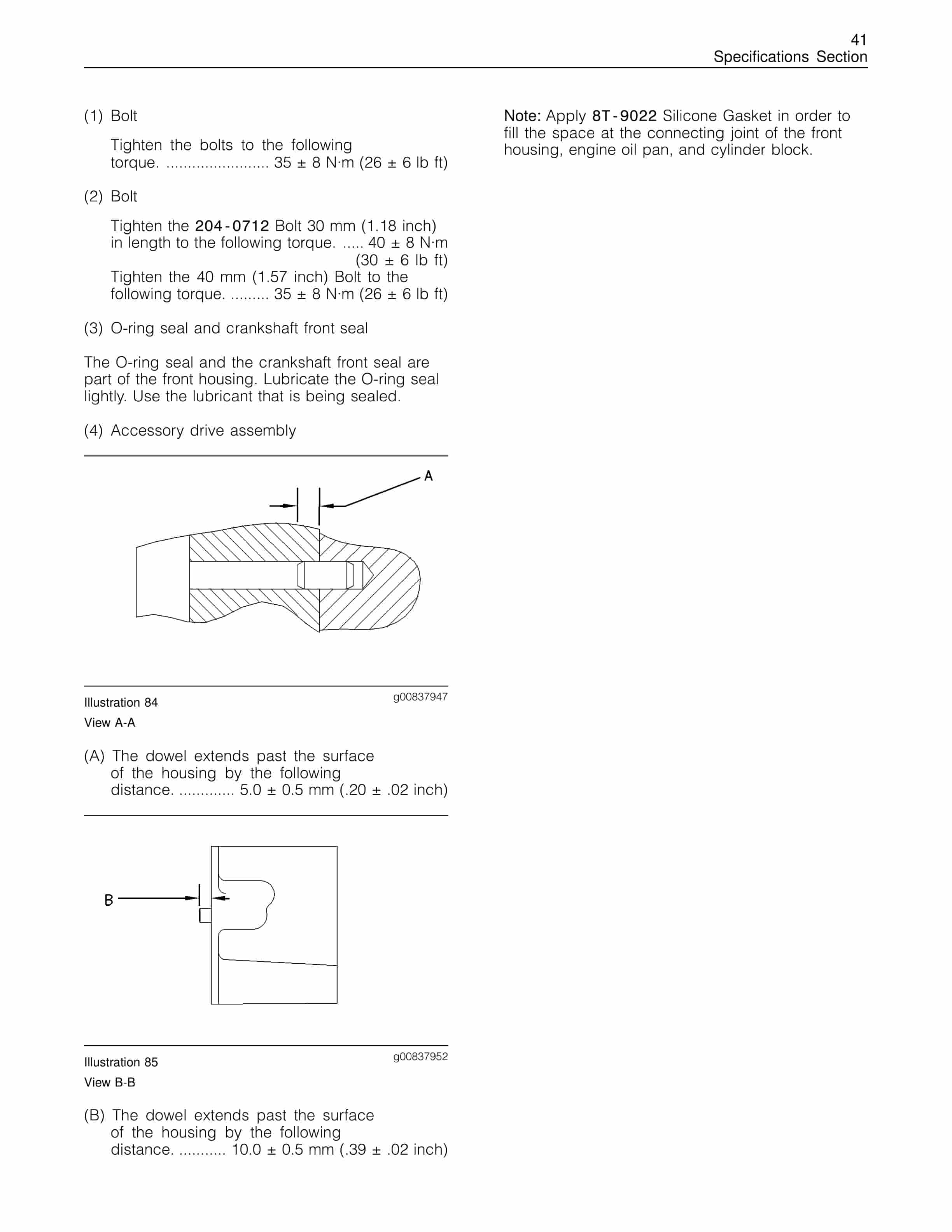 Caterpillar C-10, C-12 Truck Engines Specifications RENR1322-05-3