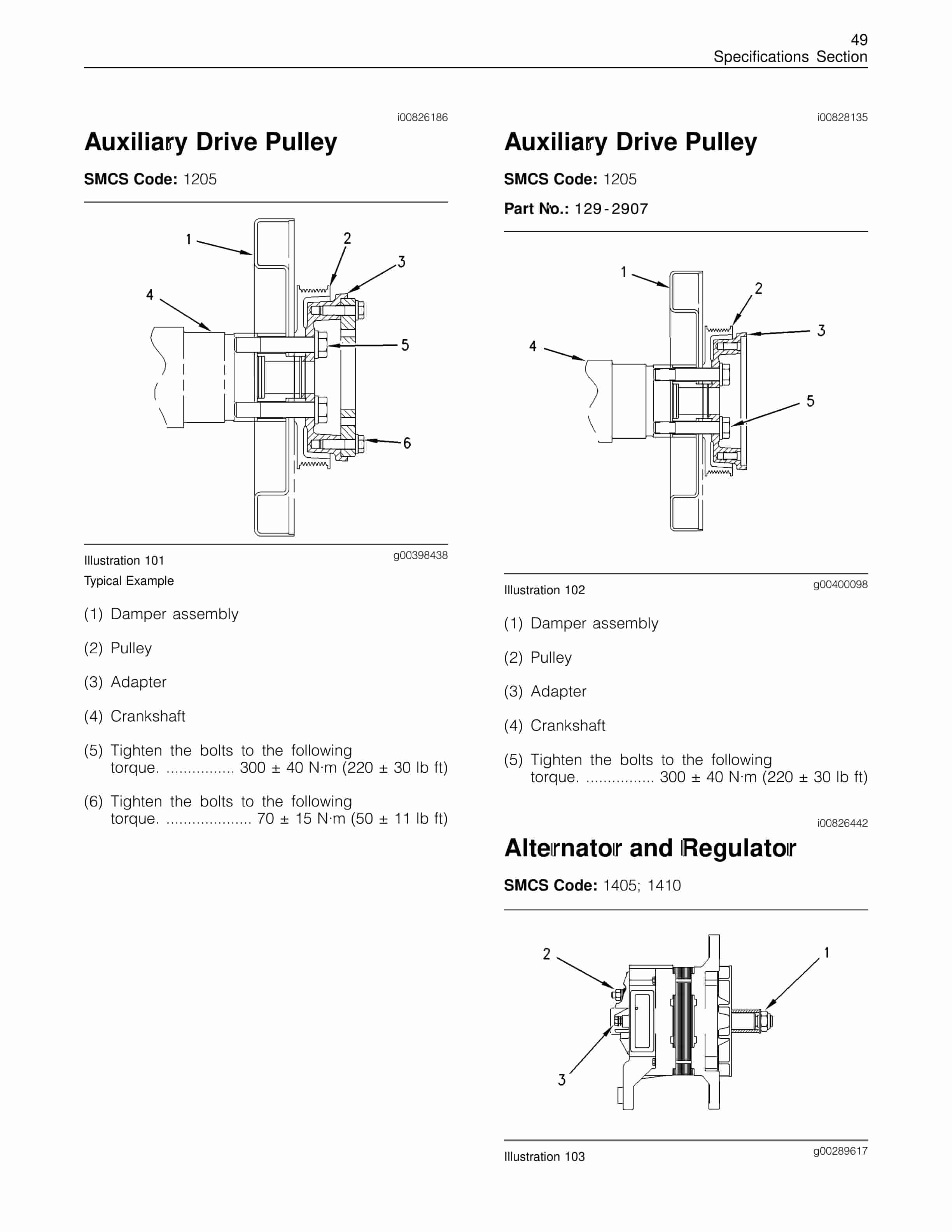 Caterpillar C-10, C-12 Truck Engines Specifications RENR1322-05-5