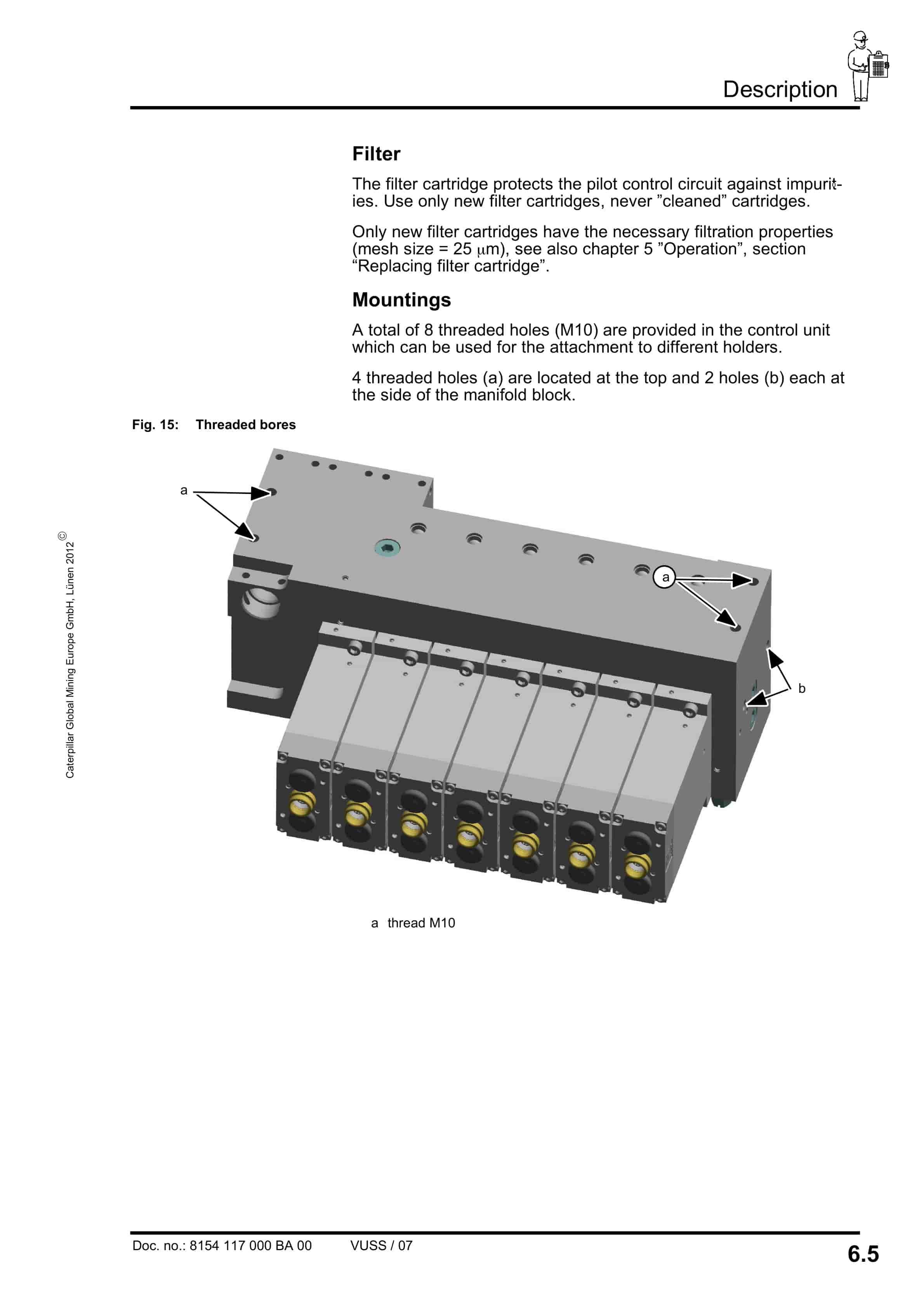 Caterpillar Electrohydraulic Control Unit, 14 Functions Operating Manual 8154 117 000 BA 00-4