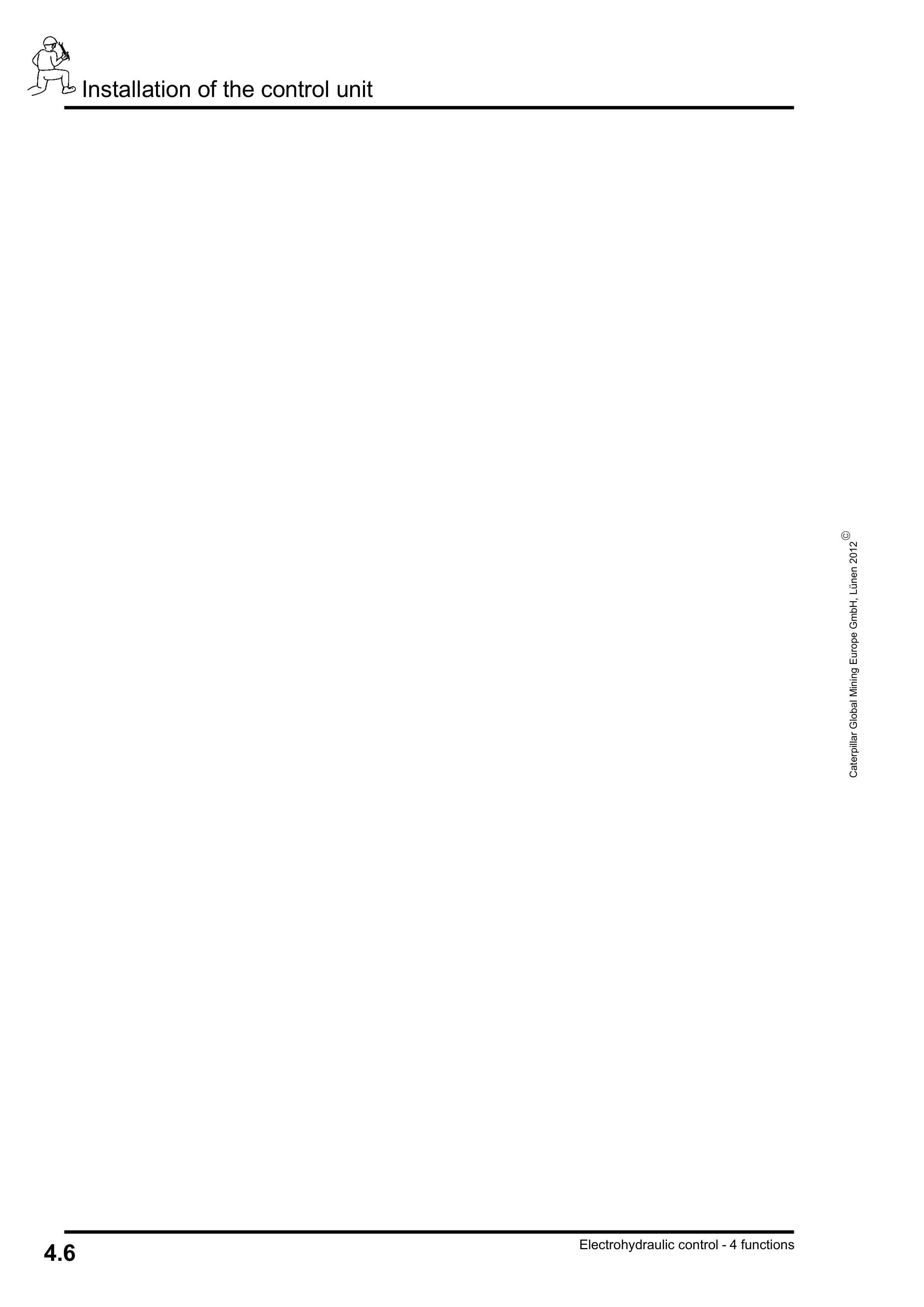 Caterpillar Electrohydraulic Control Unit, 4 Functions Operating Manual 8154 126 000 BA 00-2