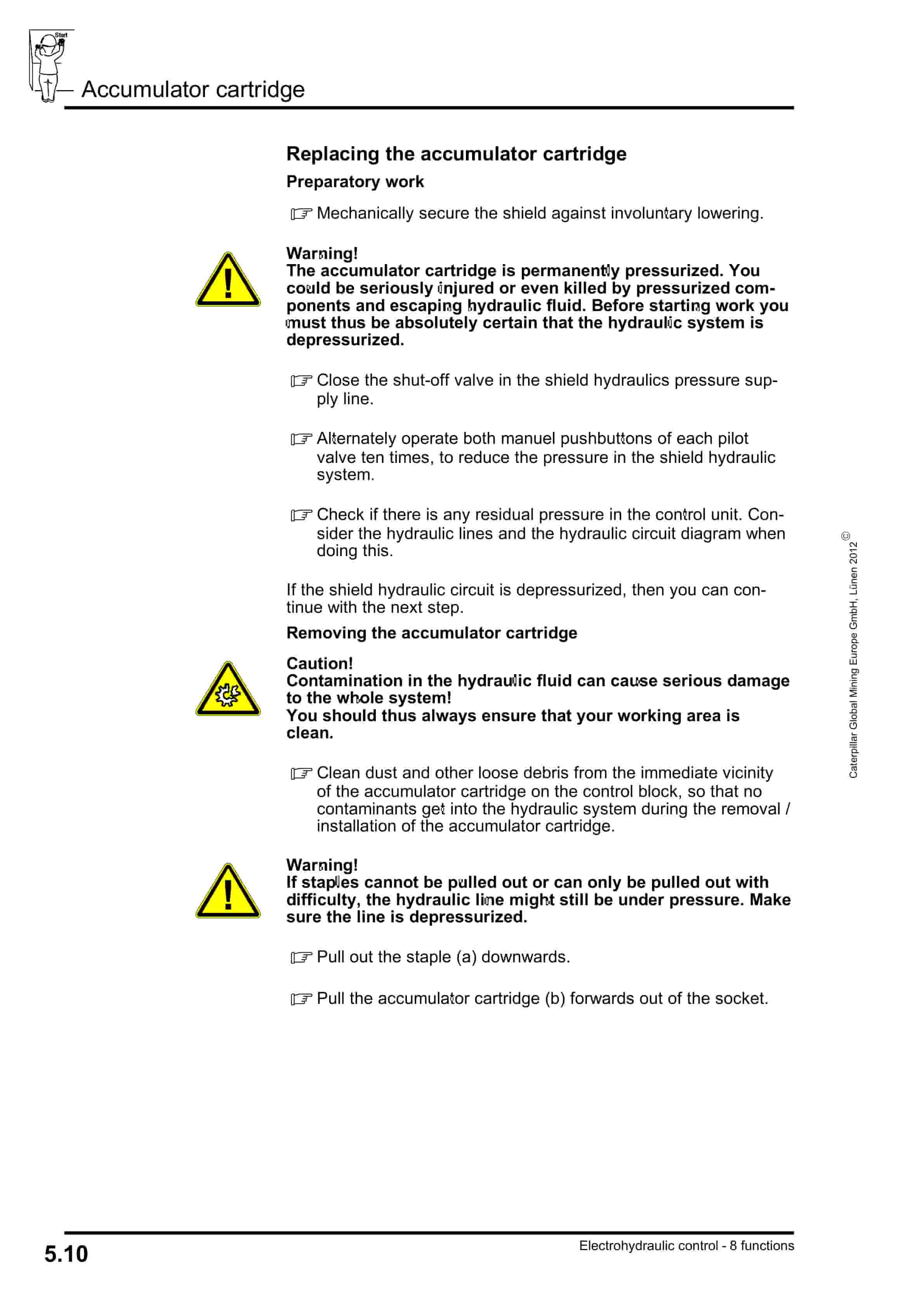 Caterpillar Electrohydraulic Control Unit, 8 Functions Operating Manual 8154 149 000 BA 00-3