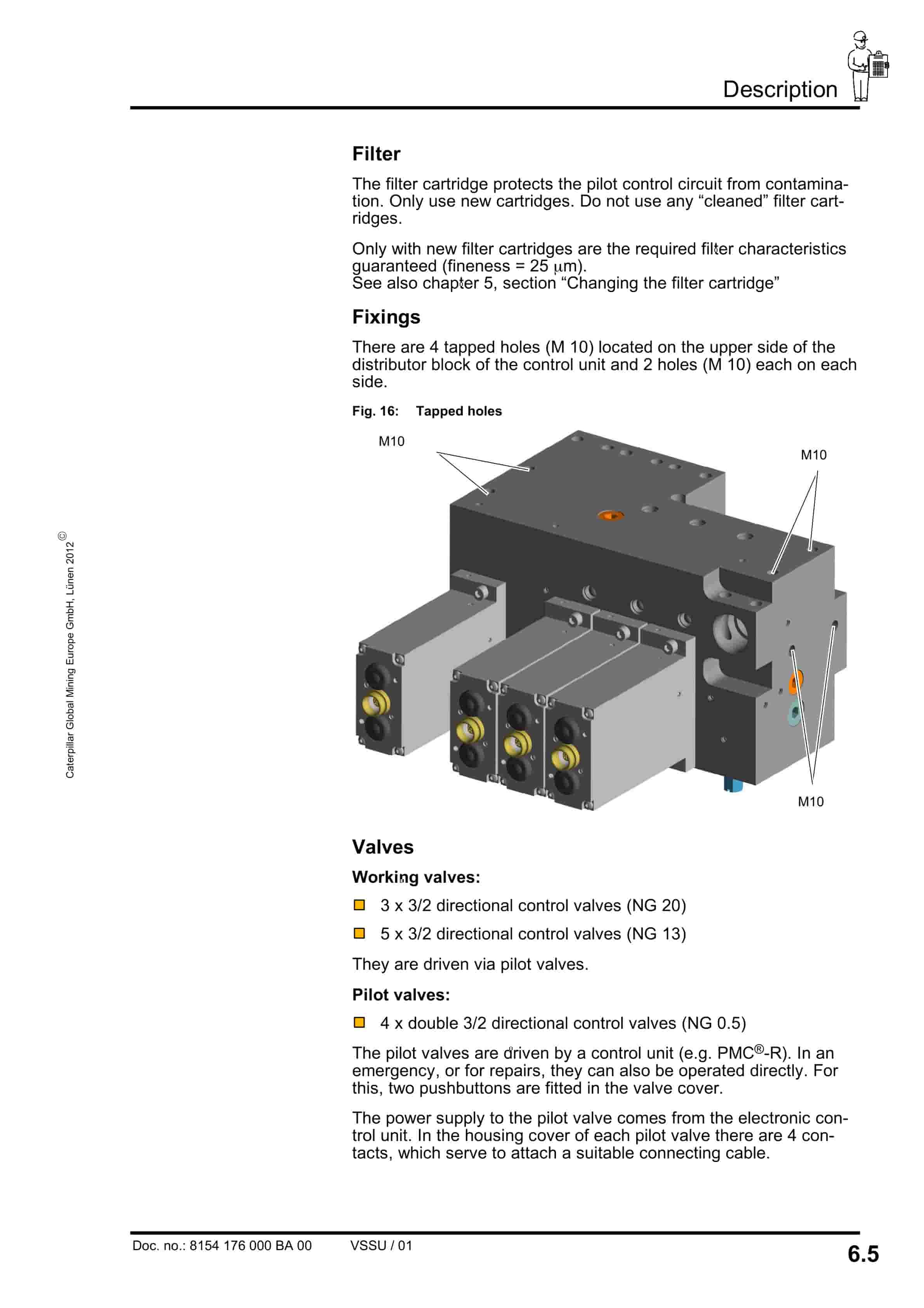 Caterpillar Electrohydraulic Control Unit, 8 Functions Operating Manual 8154 176 000 BA 00-4