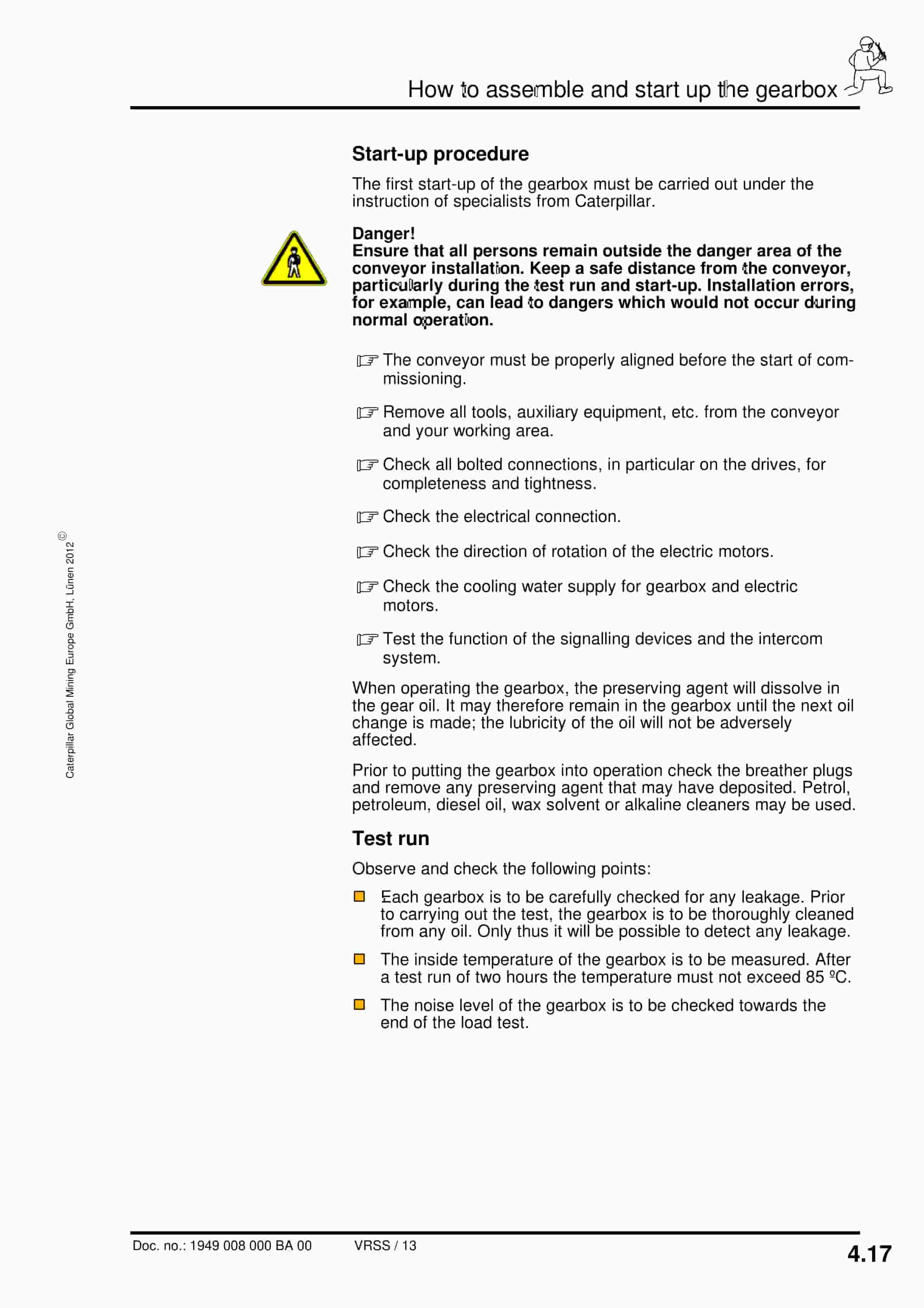 Caterpillar Gearbox KP-25-30, KP-25-30.1 Operating Manual 1949 008 000 BA 00 2 Caterpillar Gearbox KP-25-30, KP-25-30.1 Operating Manual 1949 008 000 BA 00-2