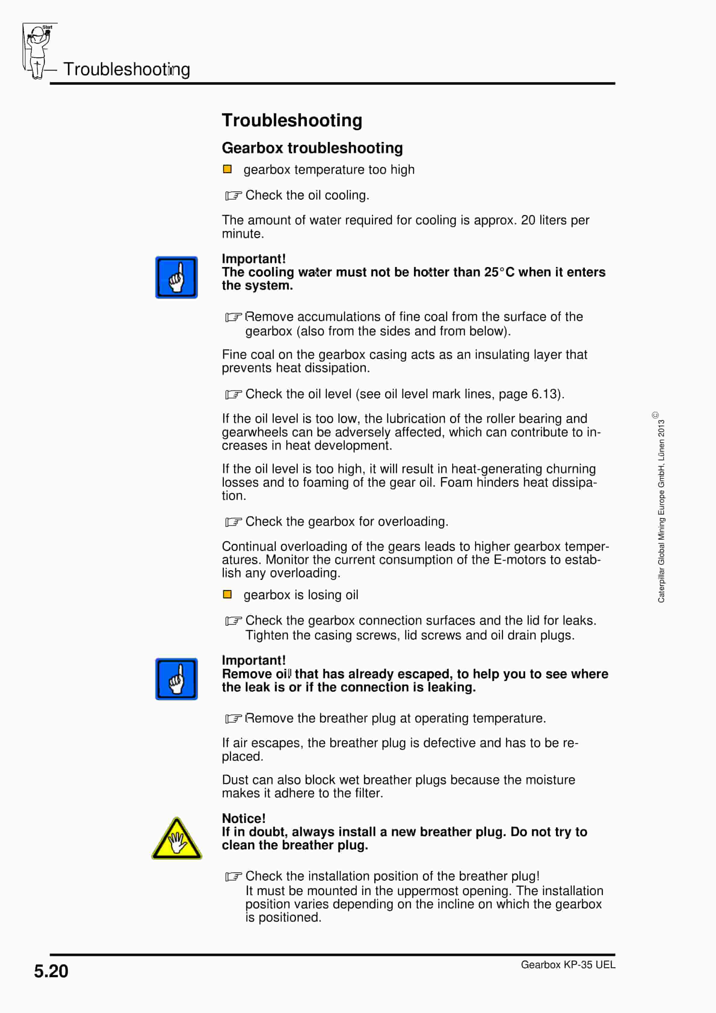 Caterpillar Gearbox KP-35 UEL Operating Manual 1949 034 000 BA 00-3