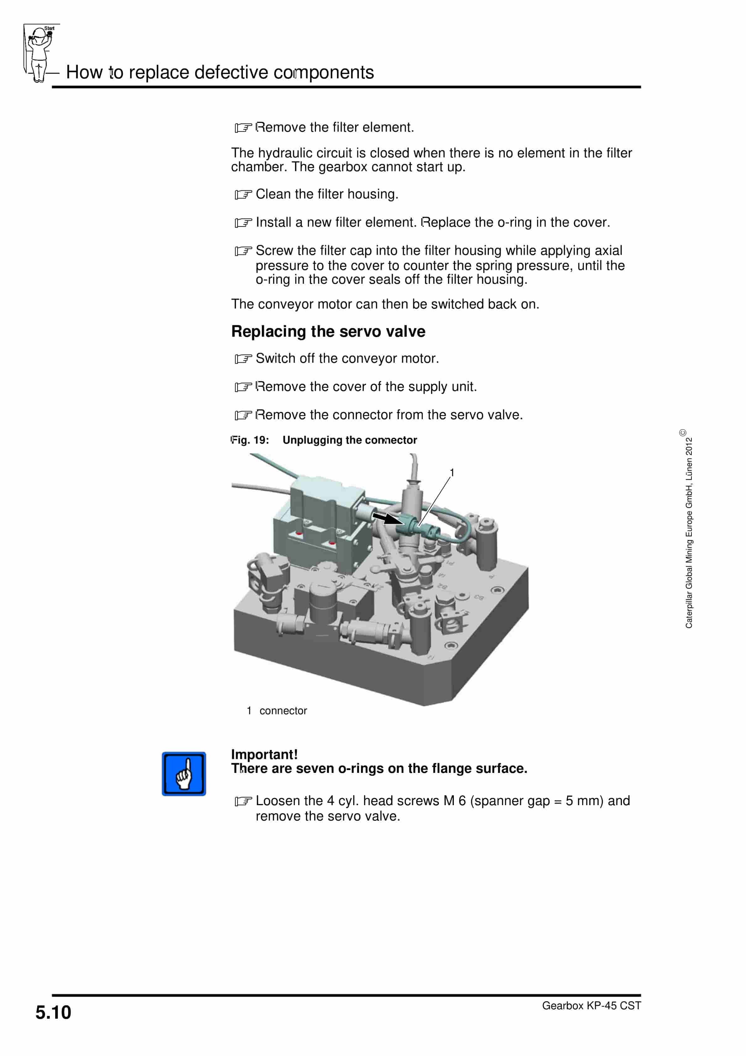 Caterpillar Gearbox KP-45 CST Operating Manual 1949 017 000 BA 00-2