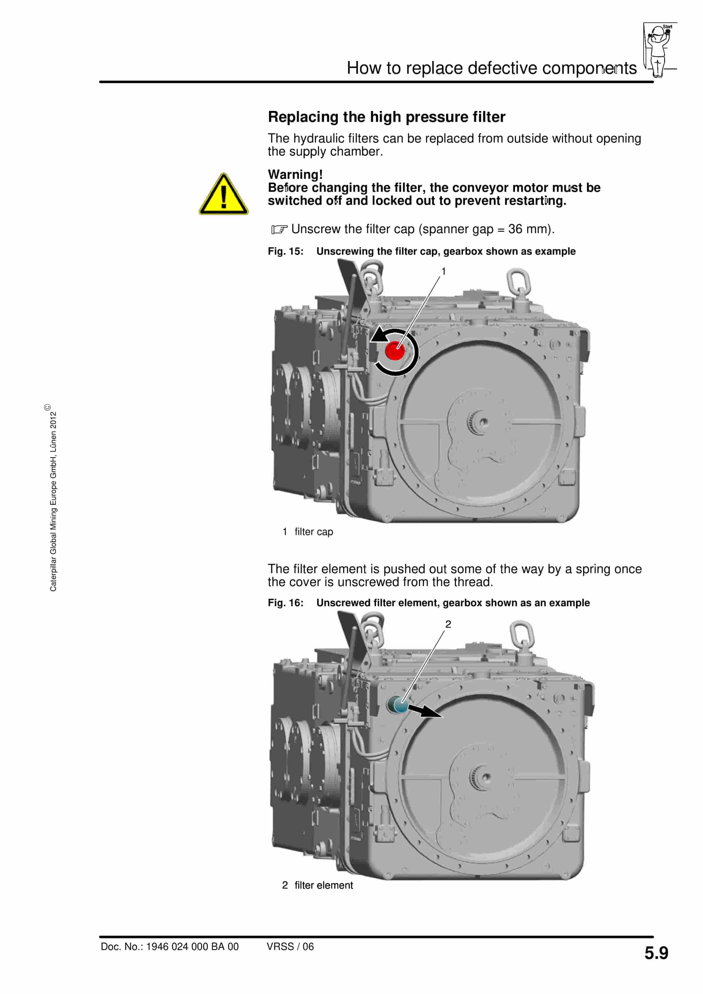 Caterpillar Gearbox P-45 CST Operating Manual 1946 024 000 BA 00-2