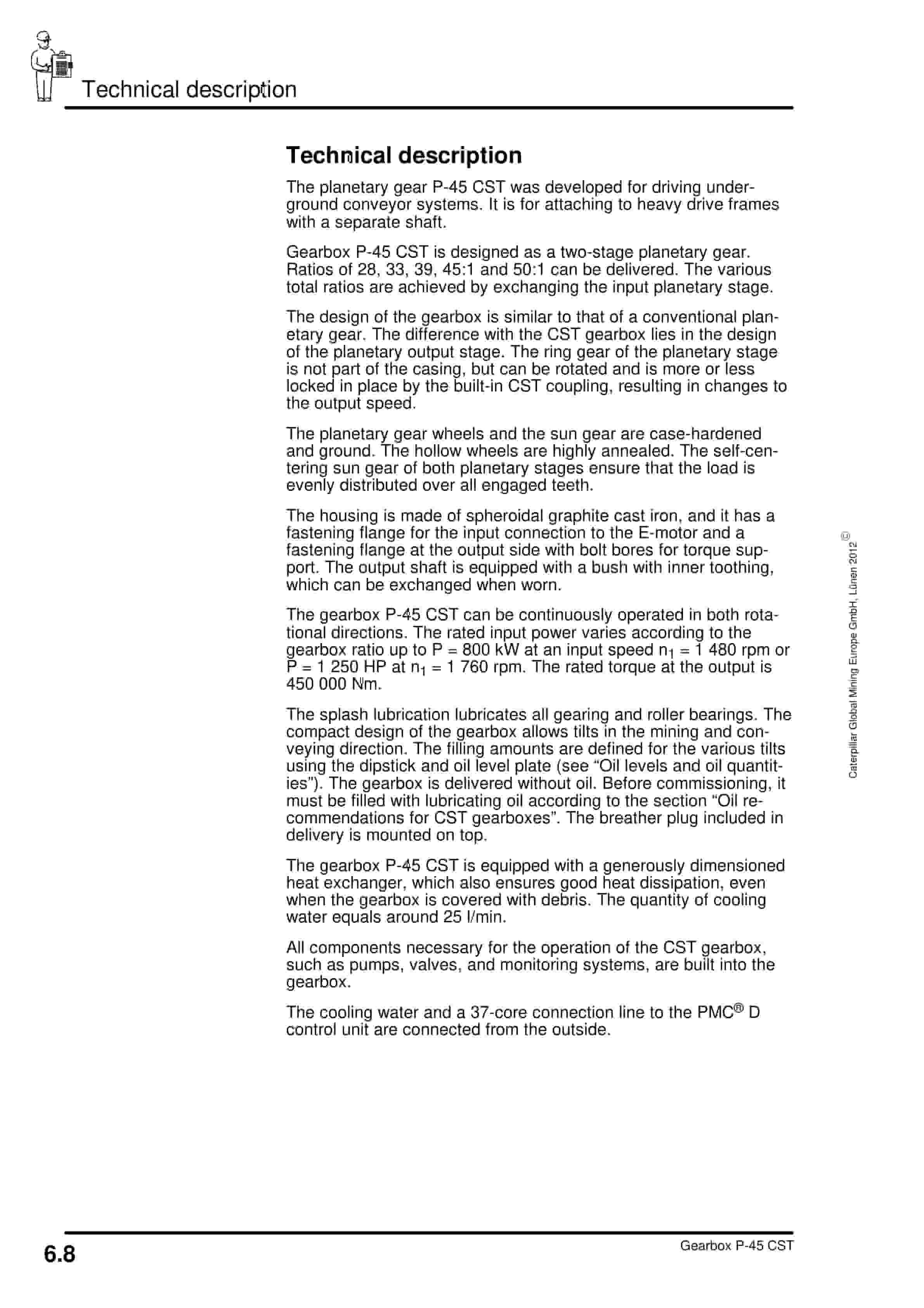 Caterpillar Gearbox P-45 CST Operating Manual 1946 024 000 BA 00-4