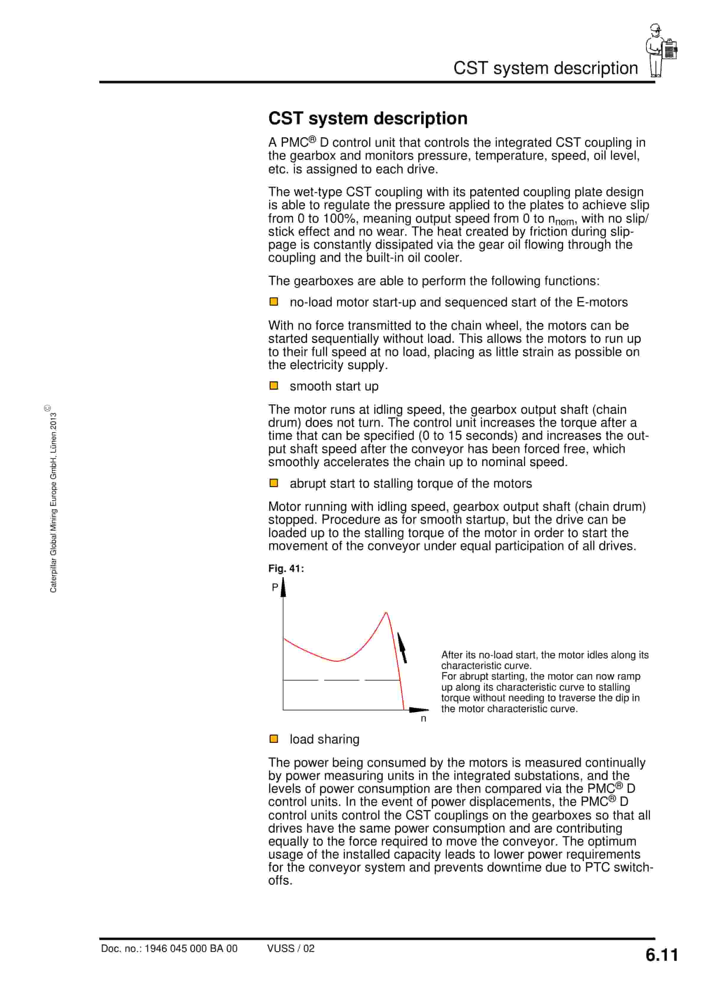 Caterpillar Gearbox P-45 CST-V Operating Manual 1946 045 000 BA 00-5