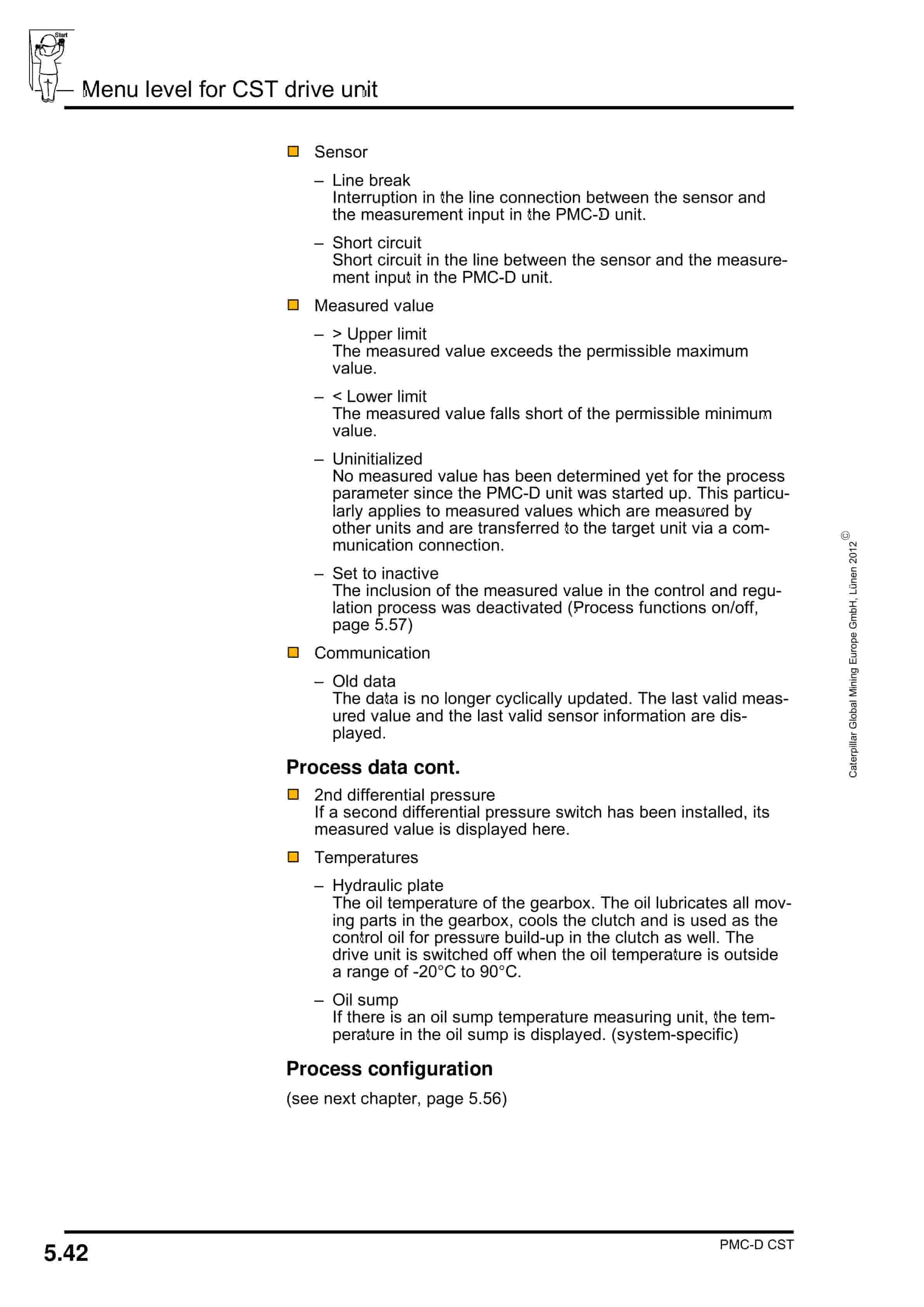 Caterpillar PMC Drive Control System - Conveyor With CST Gearbox Operating Manual 1999 001 009 BA 00-3