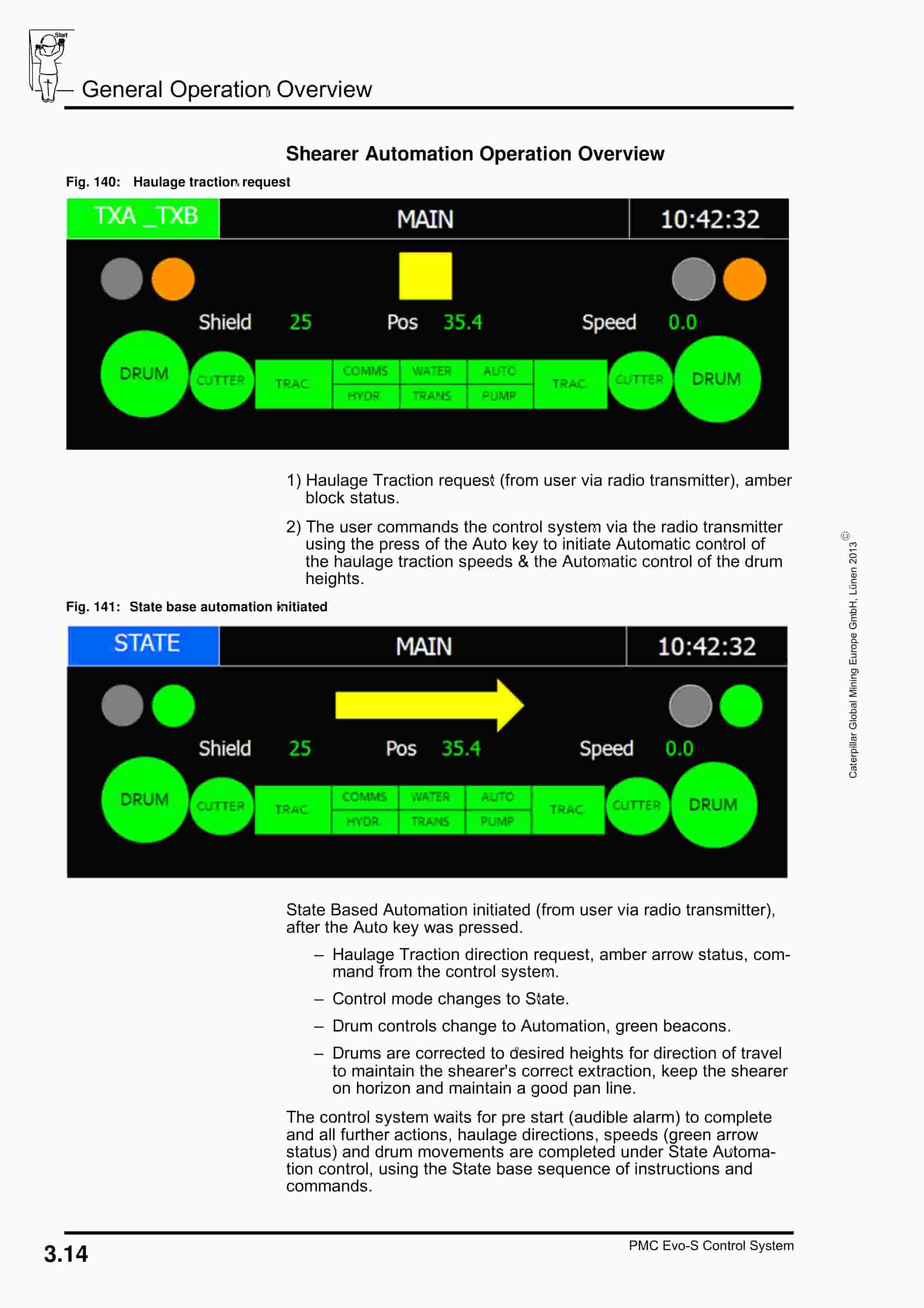 Caterpillar PMC Evo-S Control System Technical Description 1999 001 044 TB 00-4