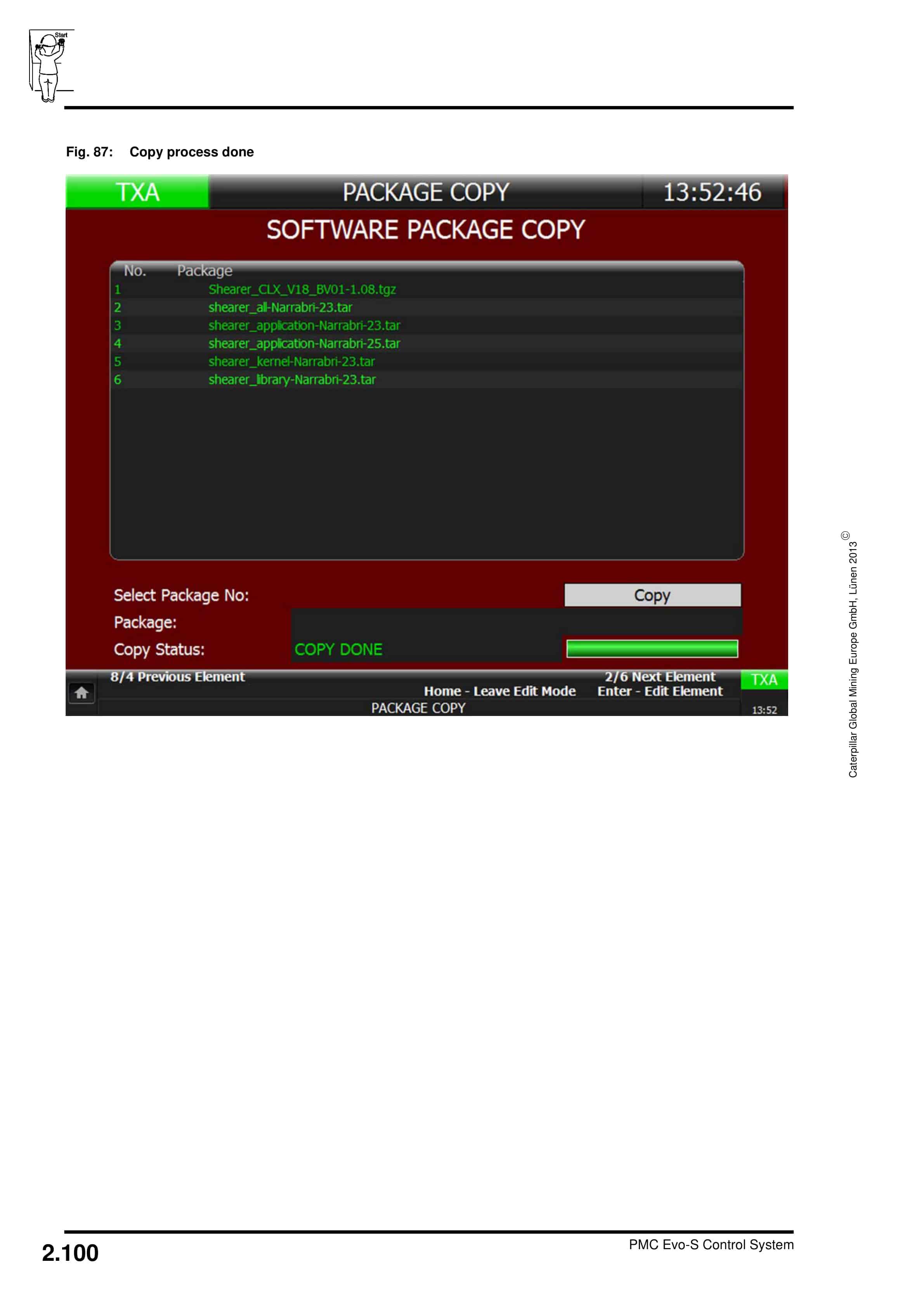 Caterpillar PMC Evo-S Control System Technical Description 1999 001 044 TB 01-2