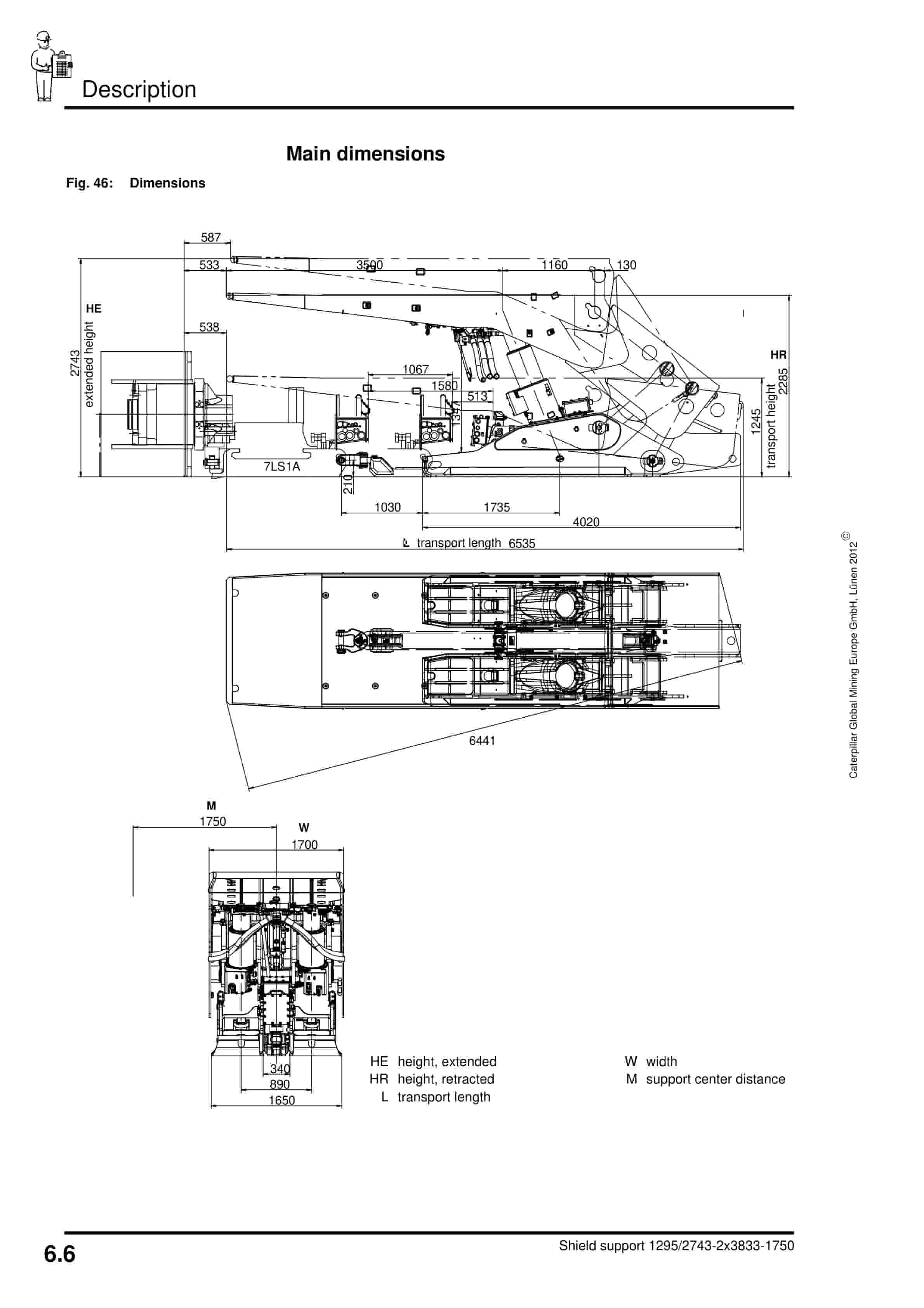 Caterpillar Shield 1295-2743-2 3833-1750 Operating Manual 7420 249 000 BA 00-4