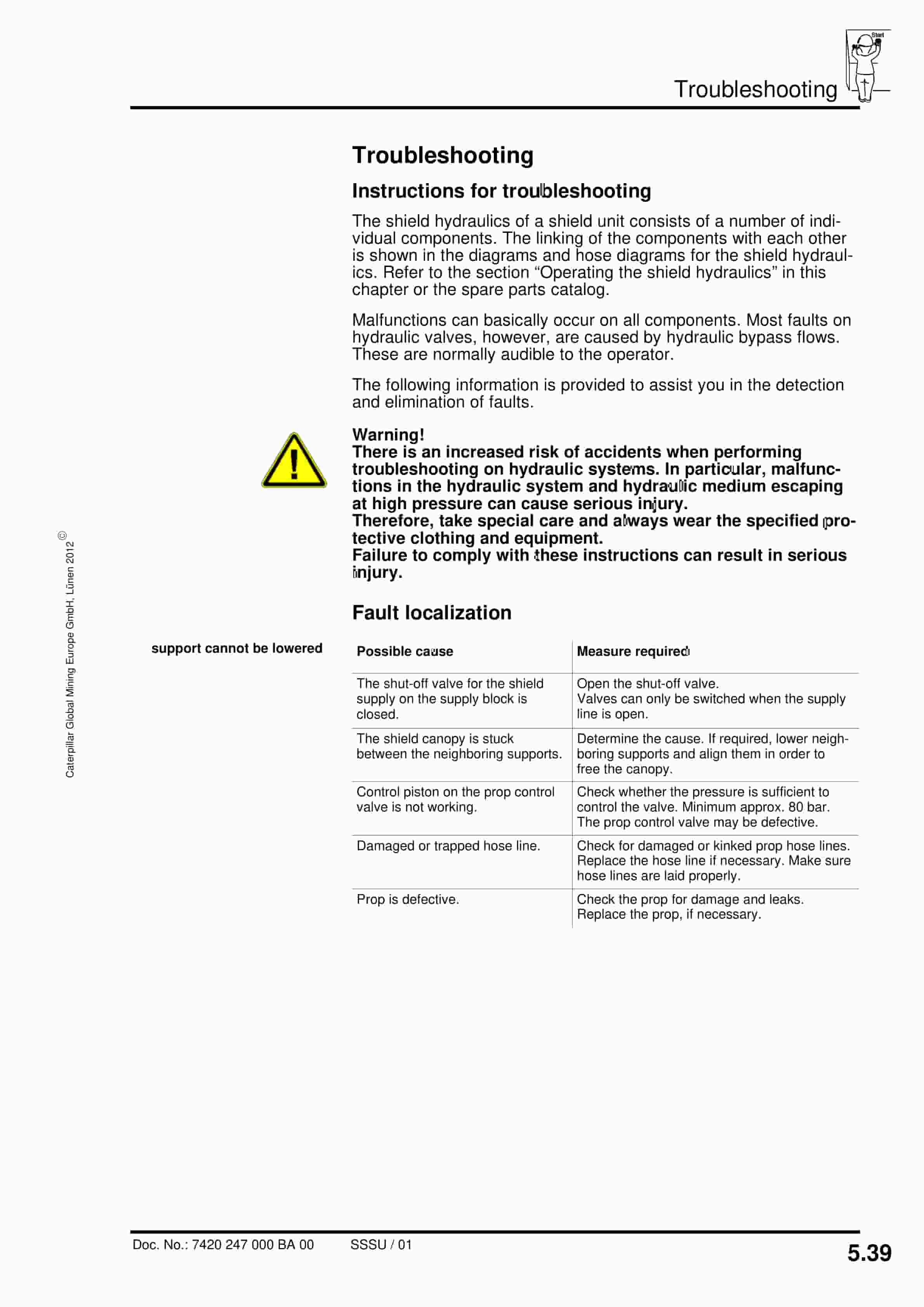 Caterpillar Shield 1295-2743-2 4310-1750 Operating Manual 7420 247 000 BA 00-3